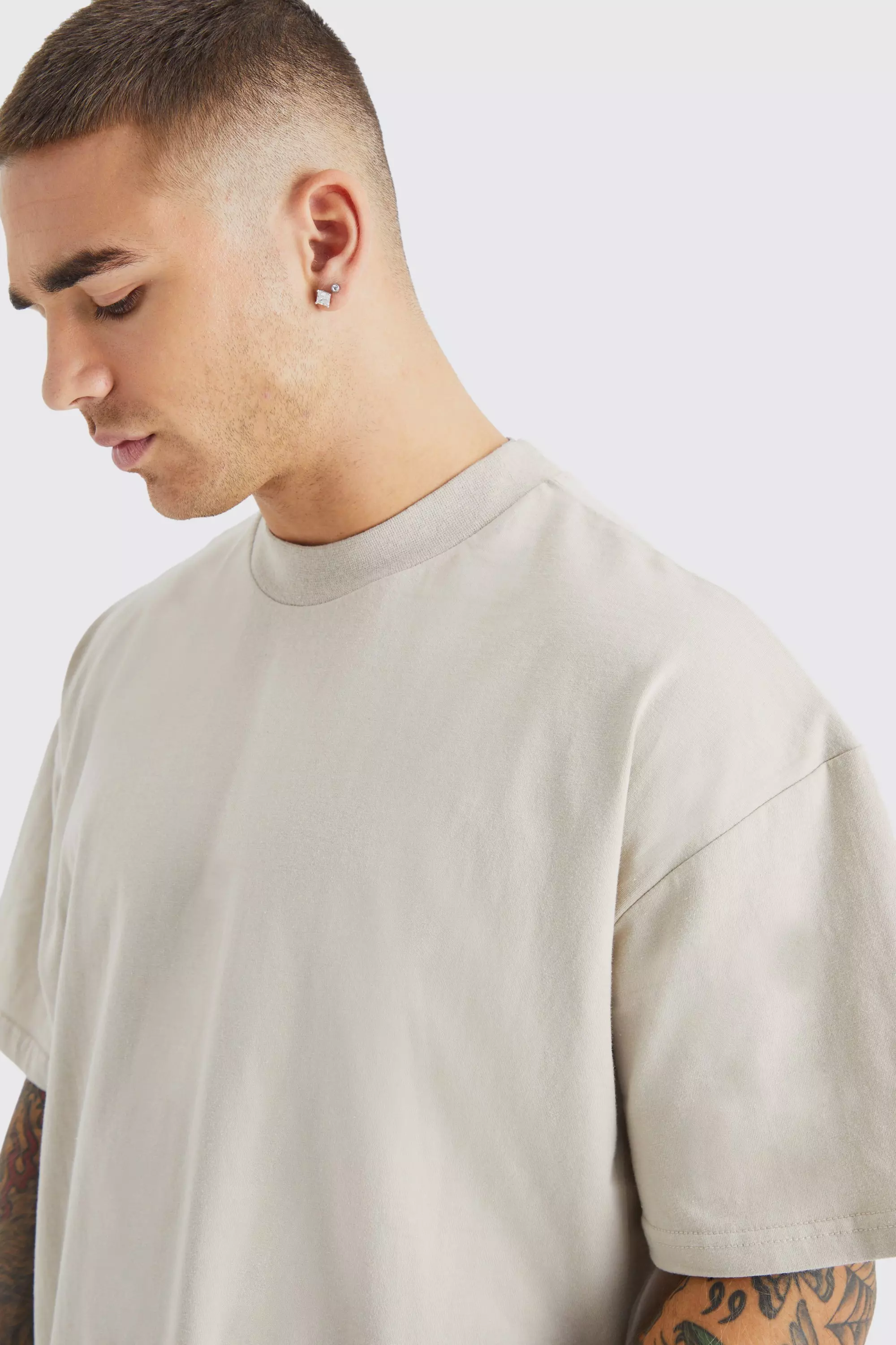 Oversized Extended Neck T-shirt