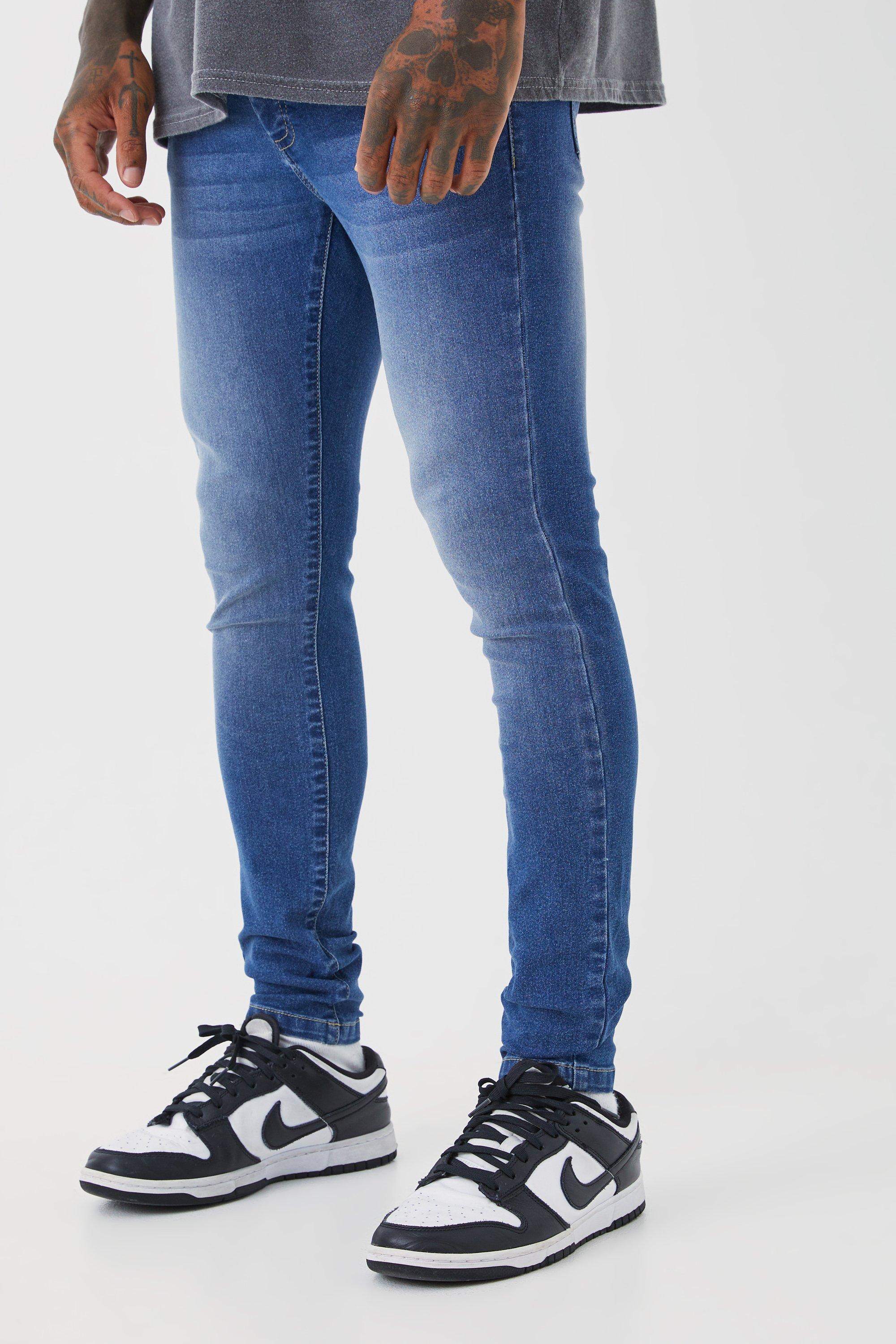 Image of Jeans Super Skinny Fit in Stretch, Azzurro