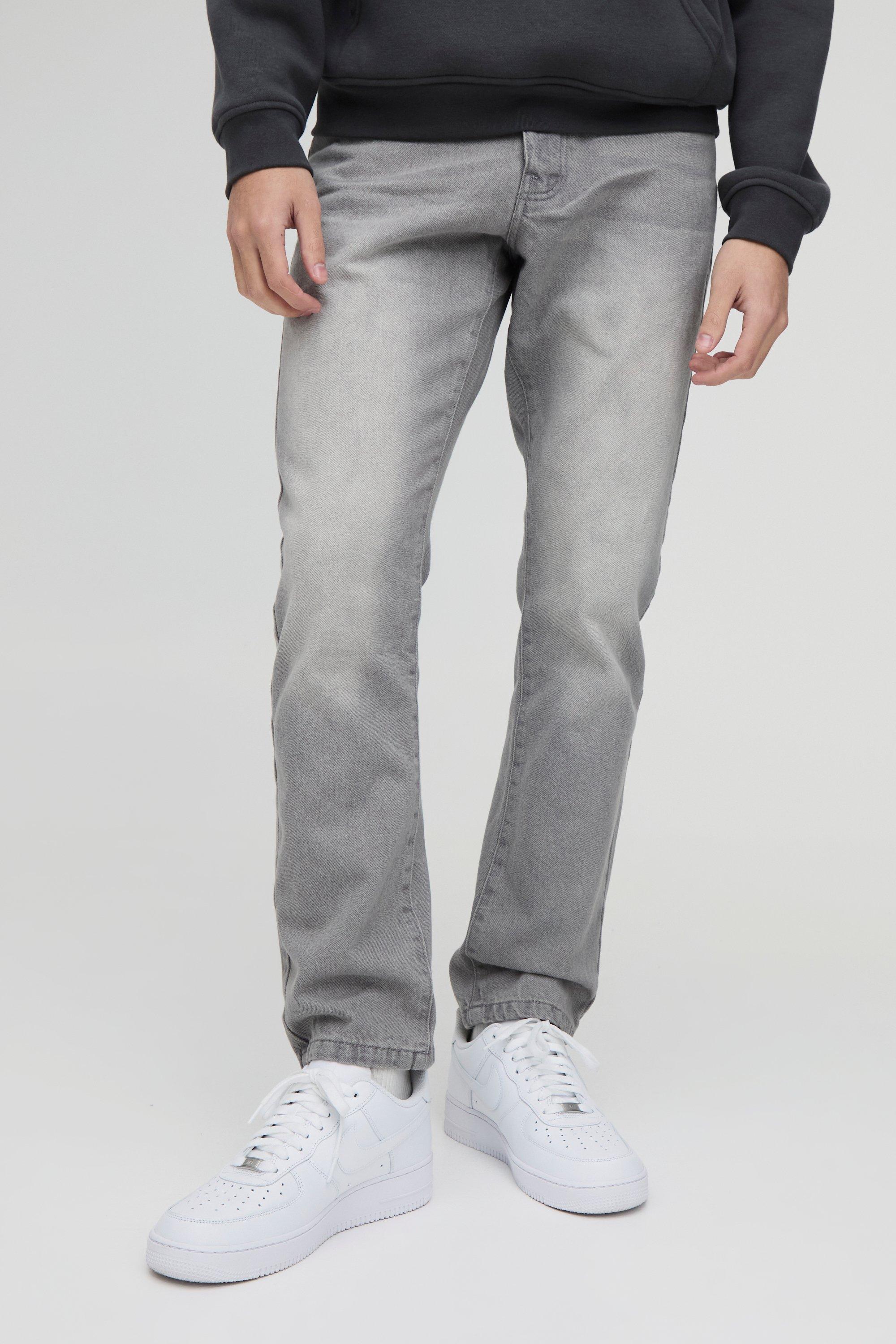 Mens Grey Slim Rigid Jean, Grey