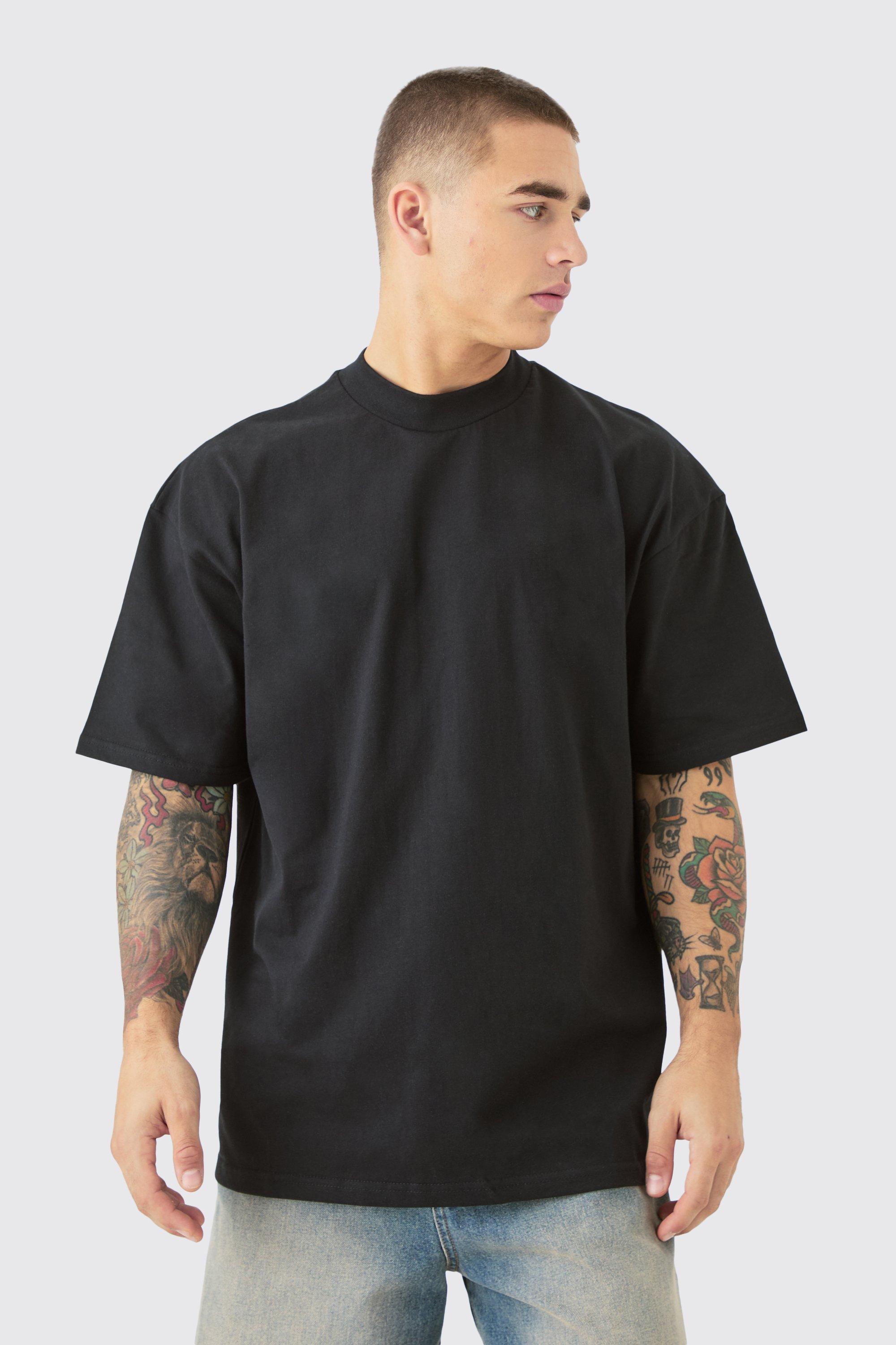 Image of T-shirt oversize pesanti pesanti - set di 2 paia, Nero