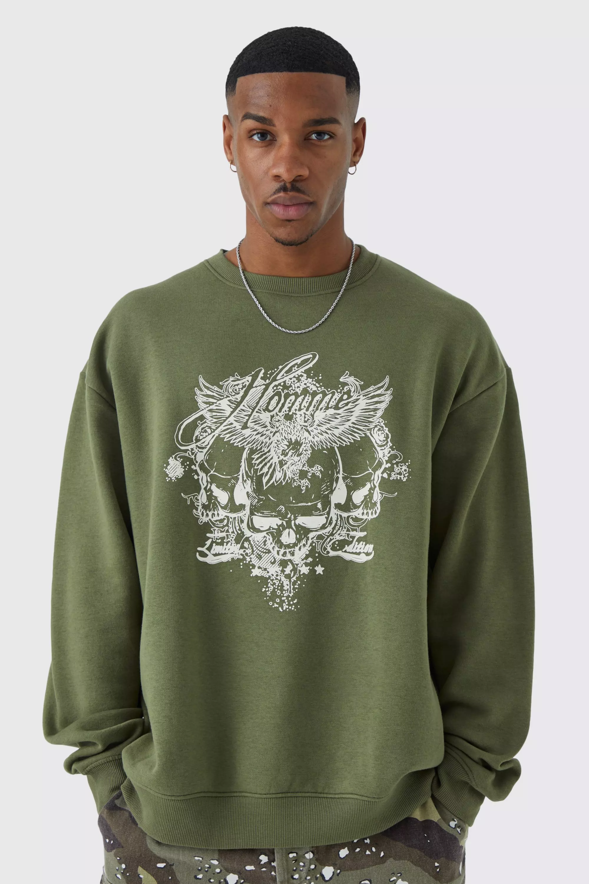 Oversized best sale sweatshirt graphic