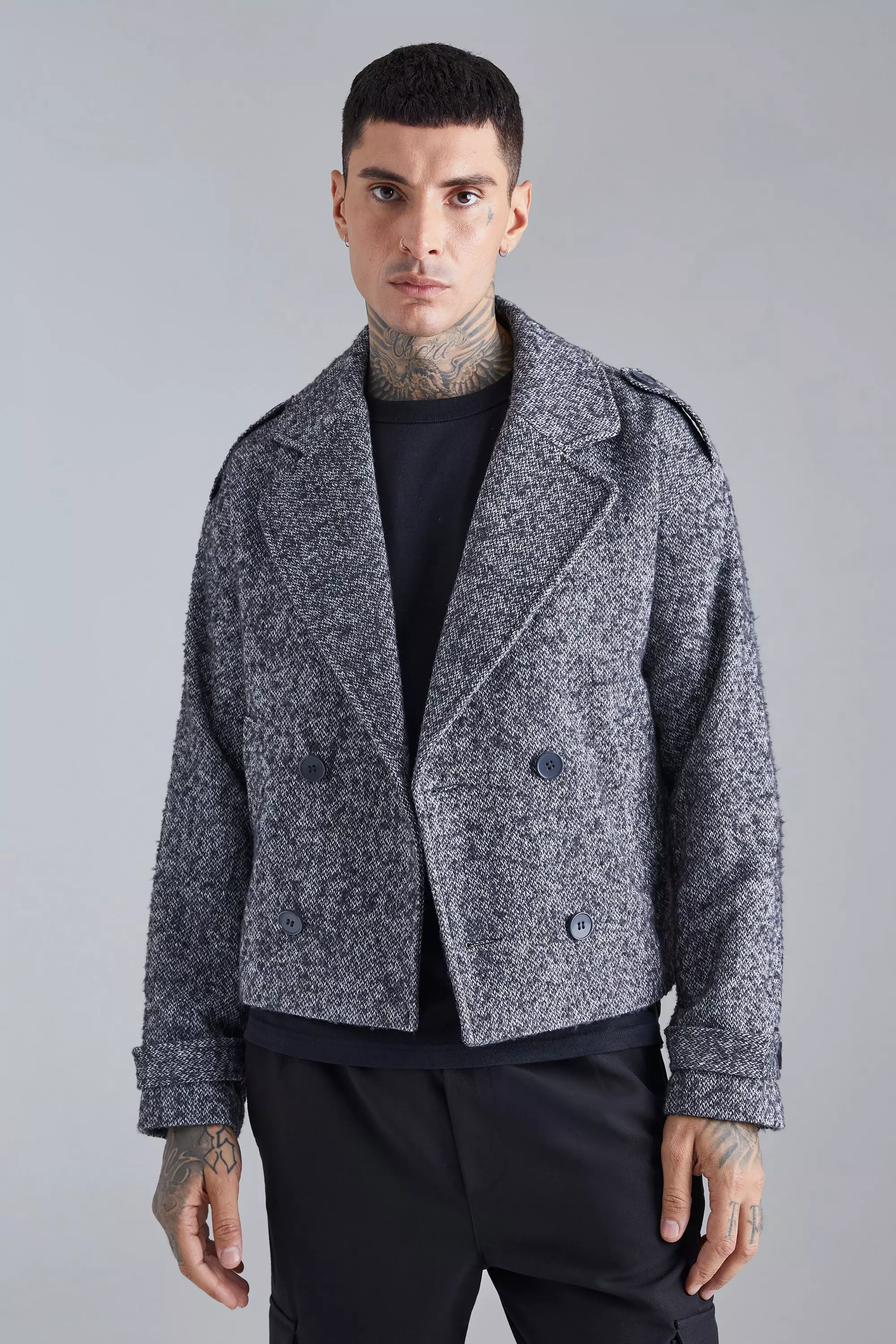 Salt and pepper outlet overcoat