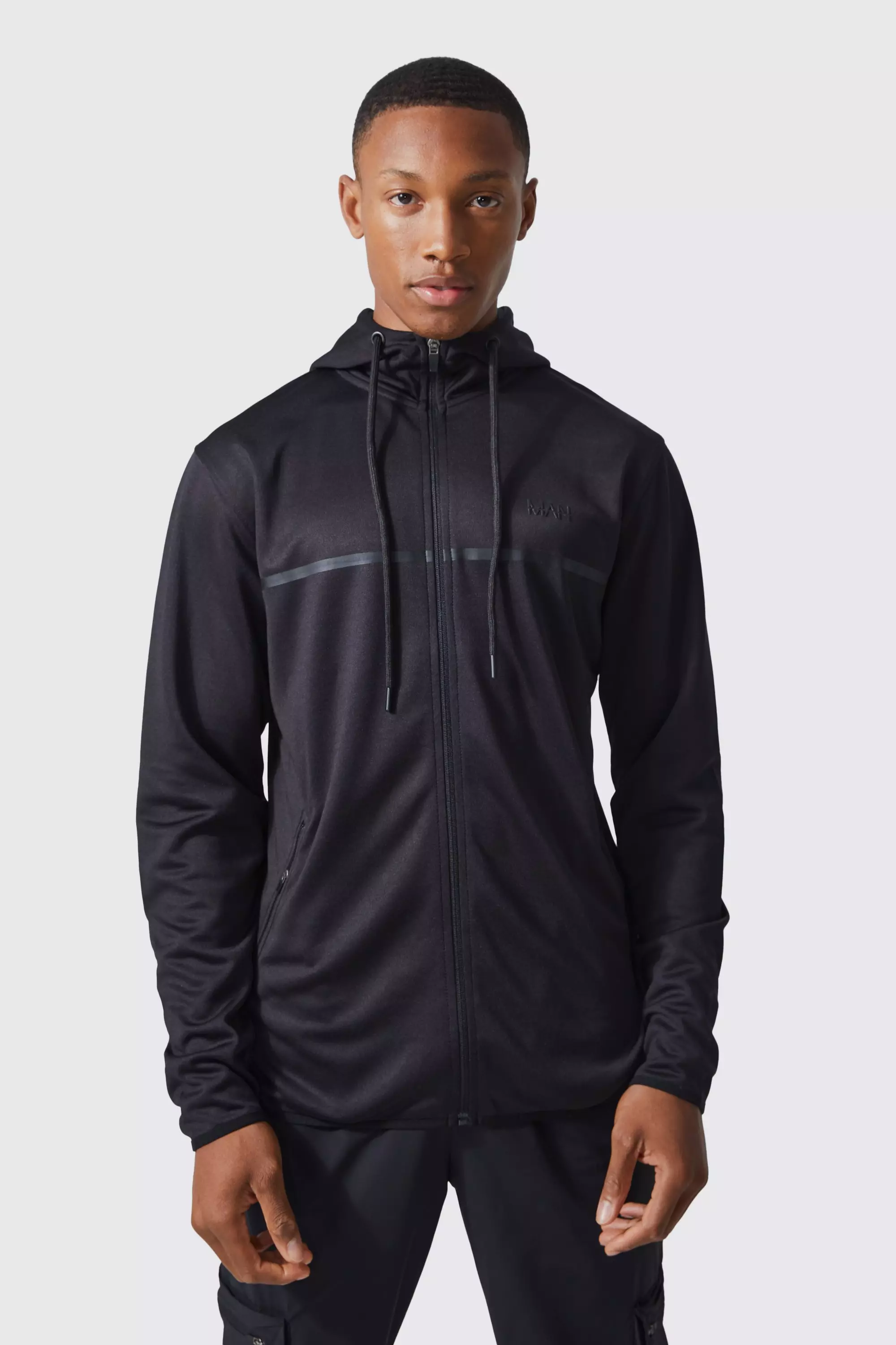 Nike tape discount zip up hoodie