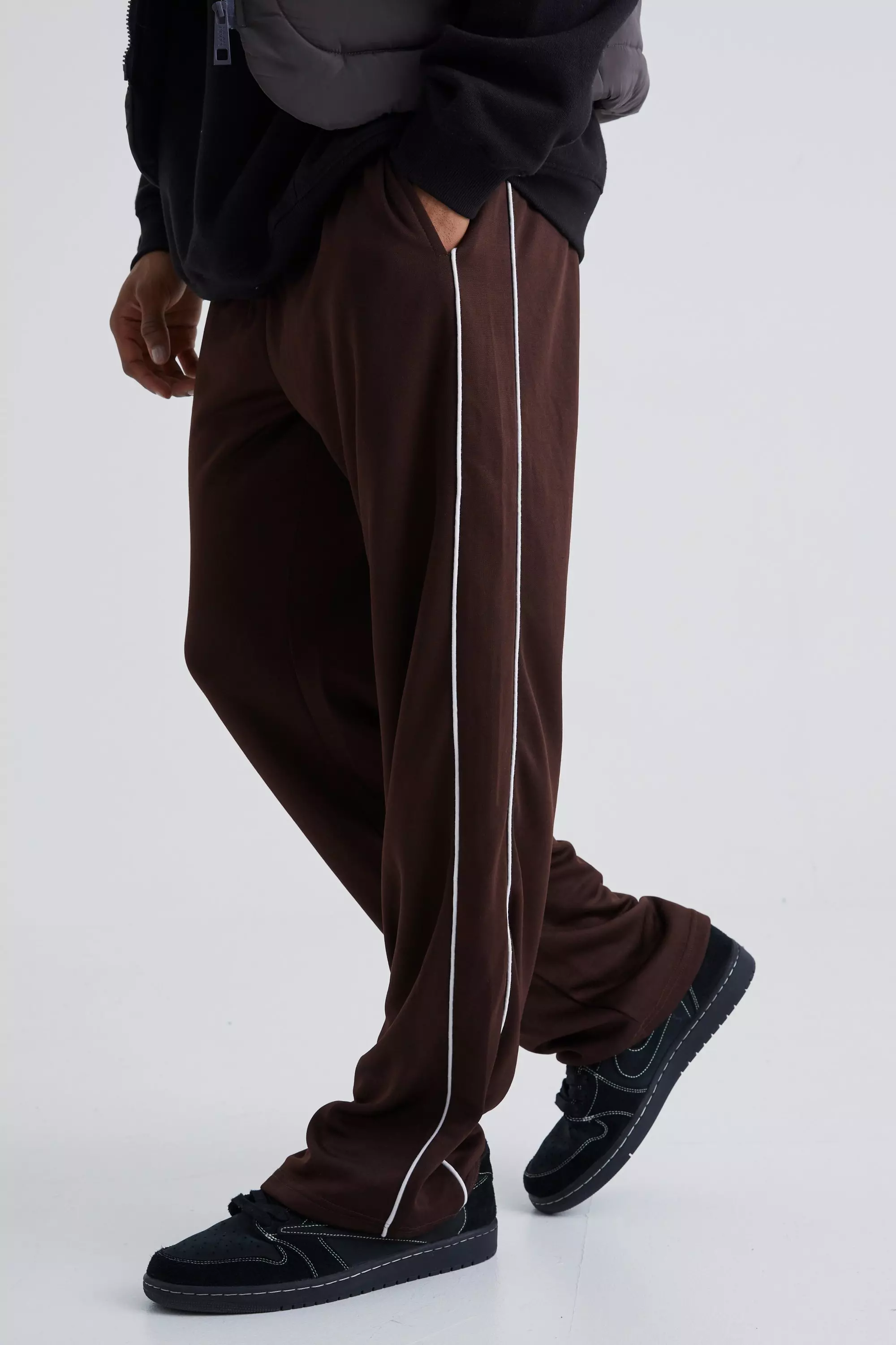 Mens wide leg sale track pants