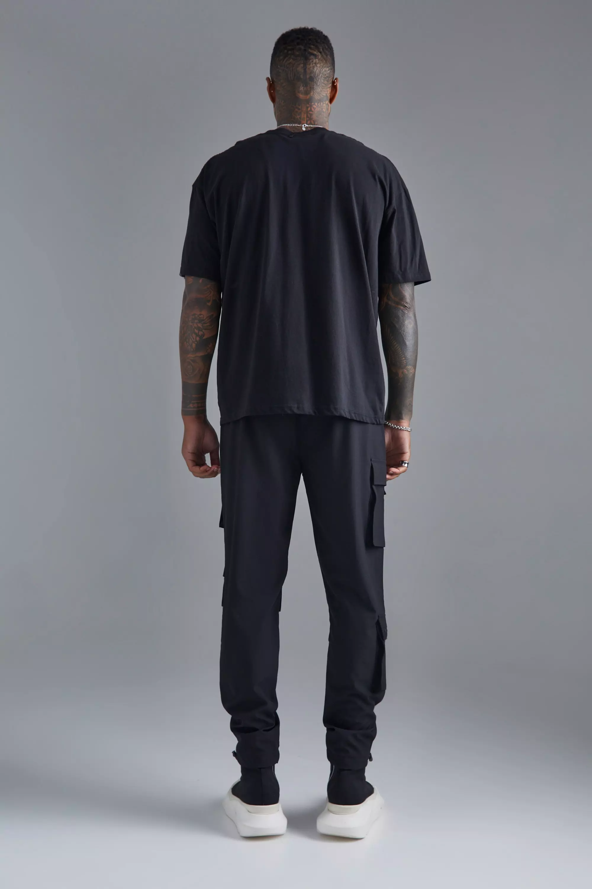 Slim Multi Pocket Cargo Stretch Pants