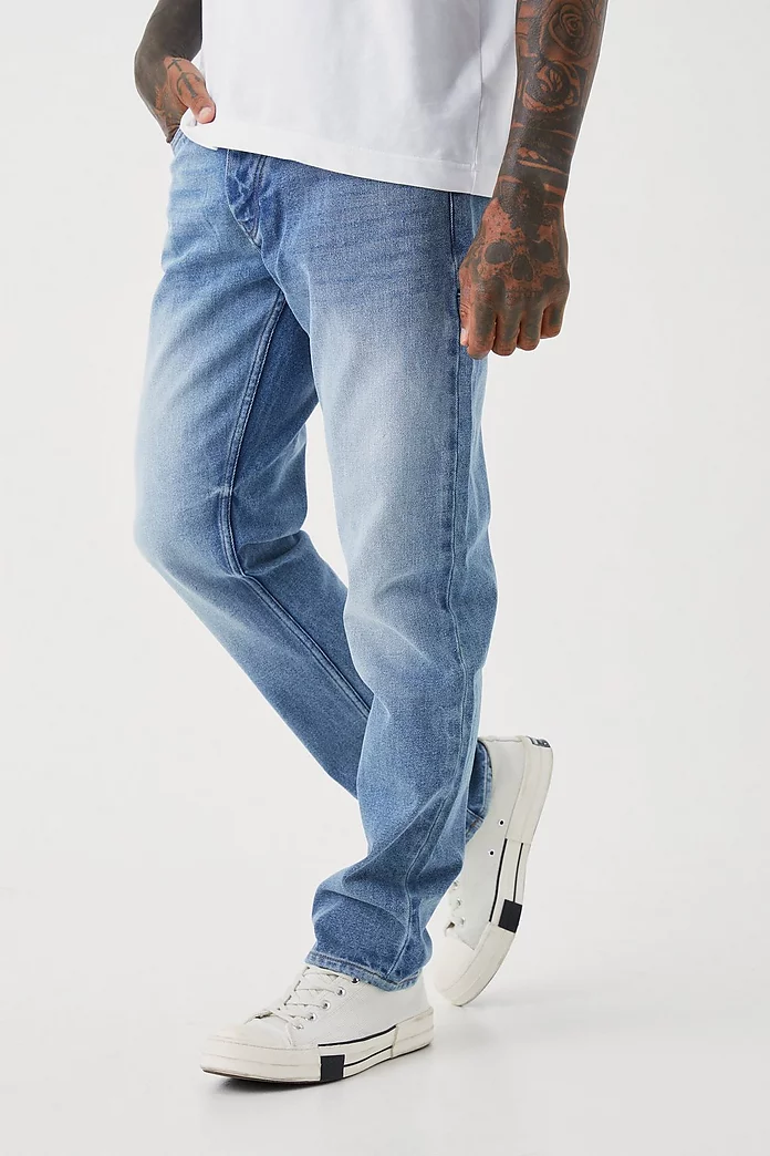 Straight Rigid Carpenter Jeans | boohooMAN USA