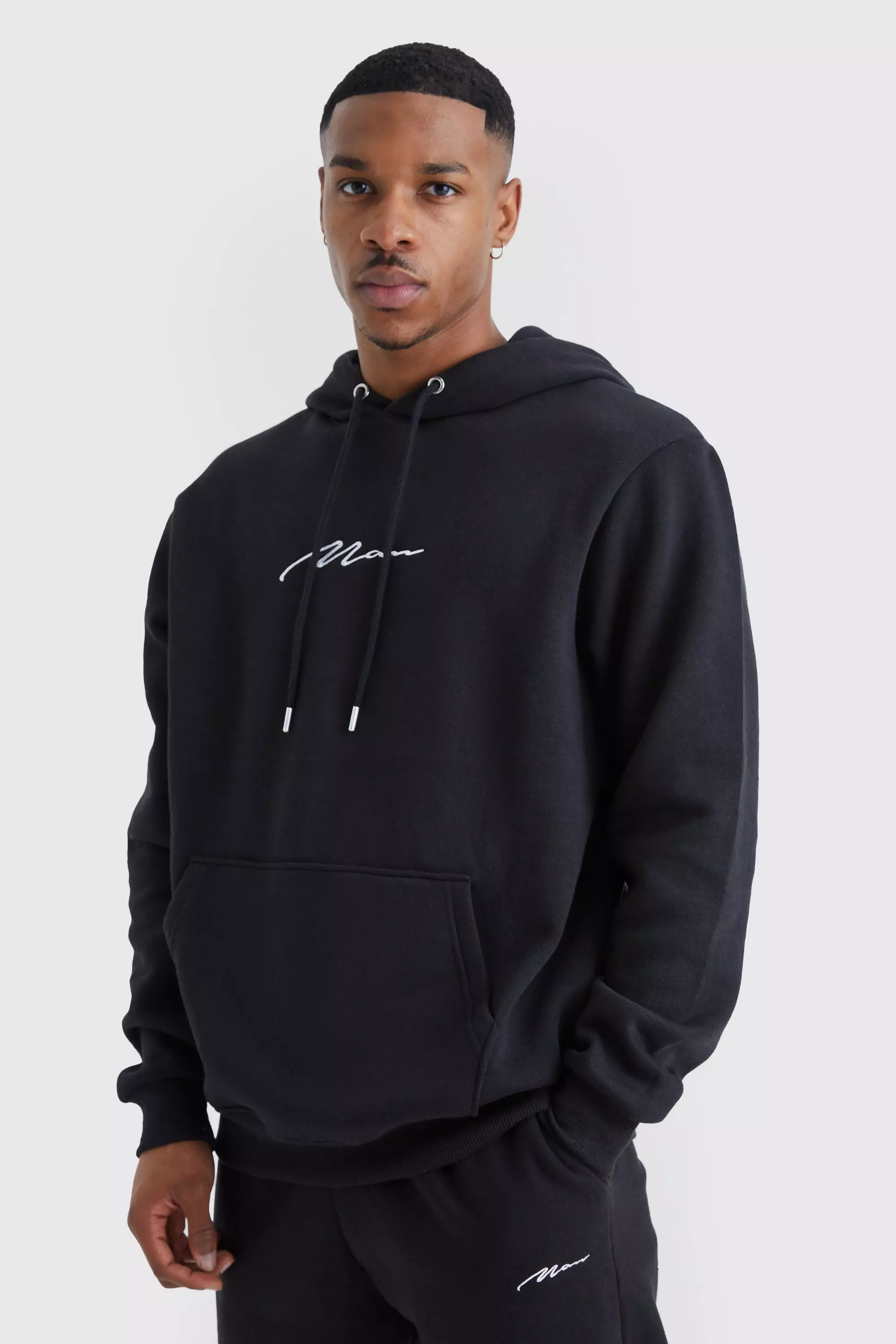 Man Signature Over The Head Hoodie