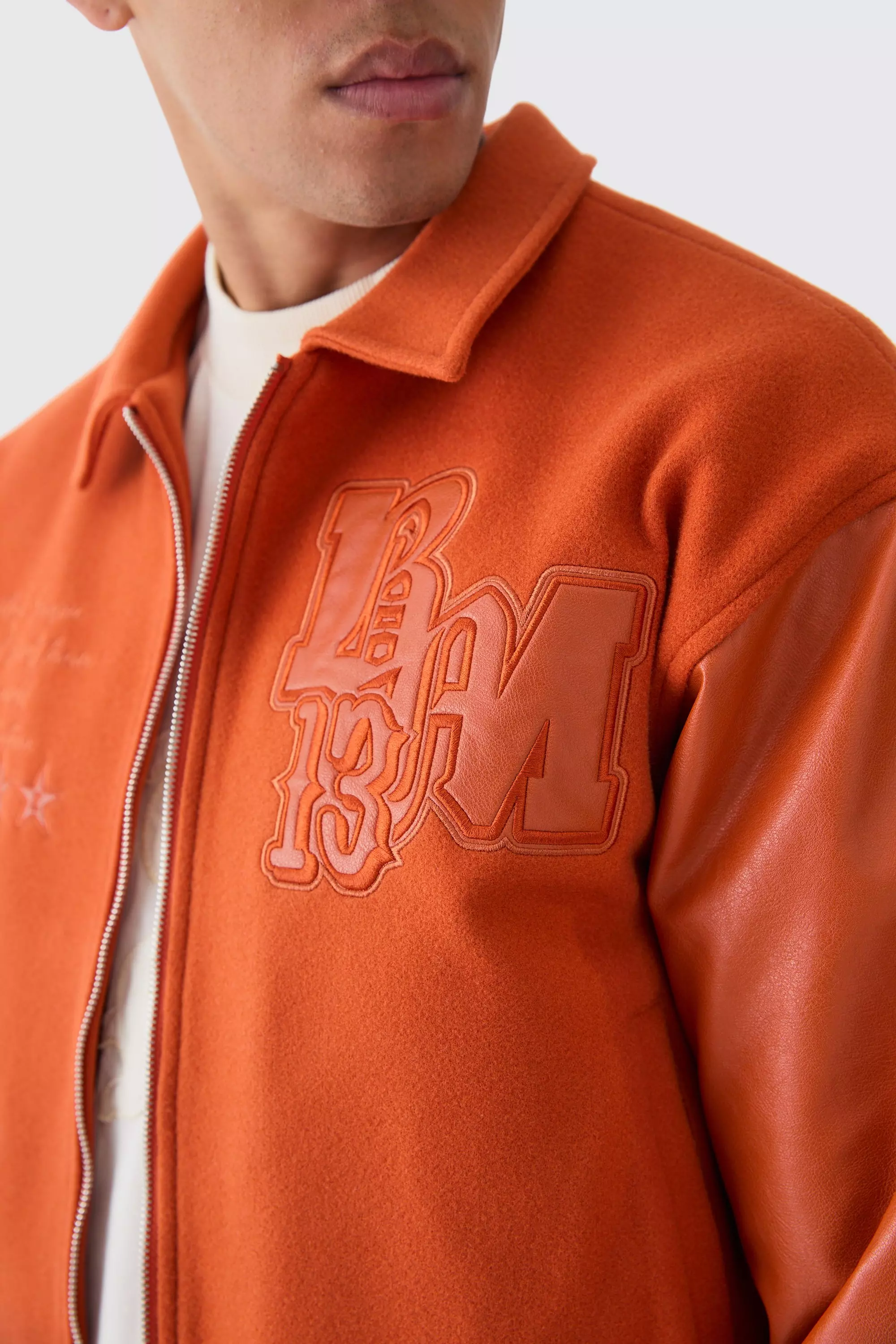 Orange Louis Vuitton Varsity Jacket