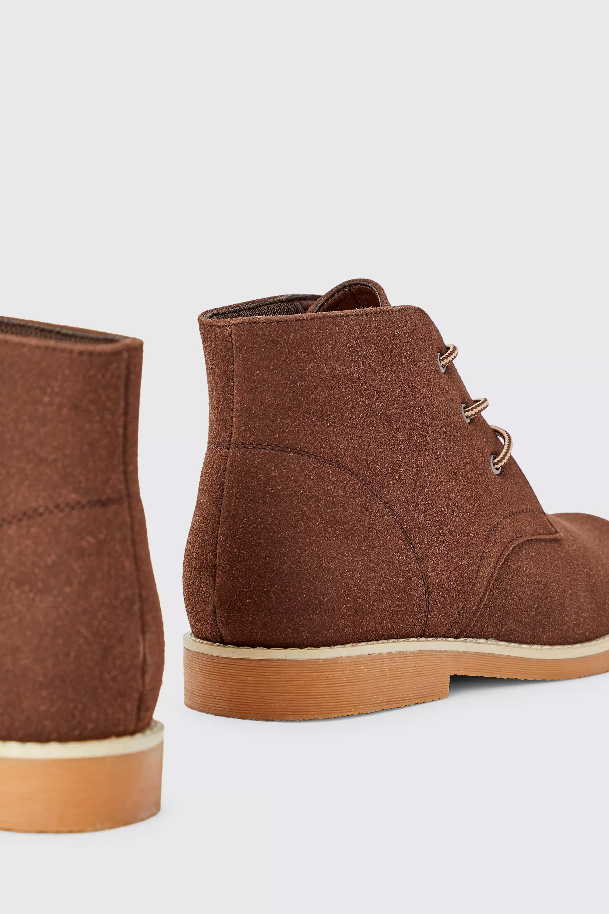 Faux suede shop desert boots