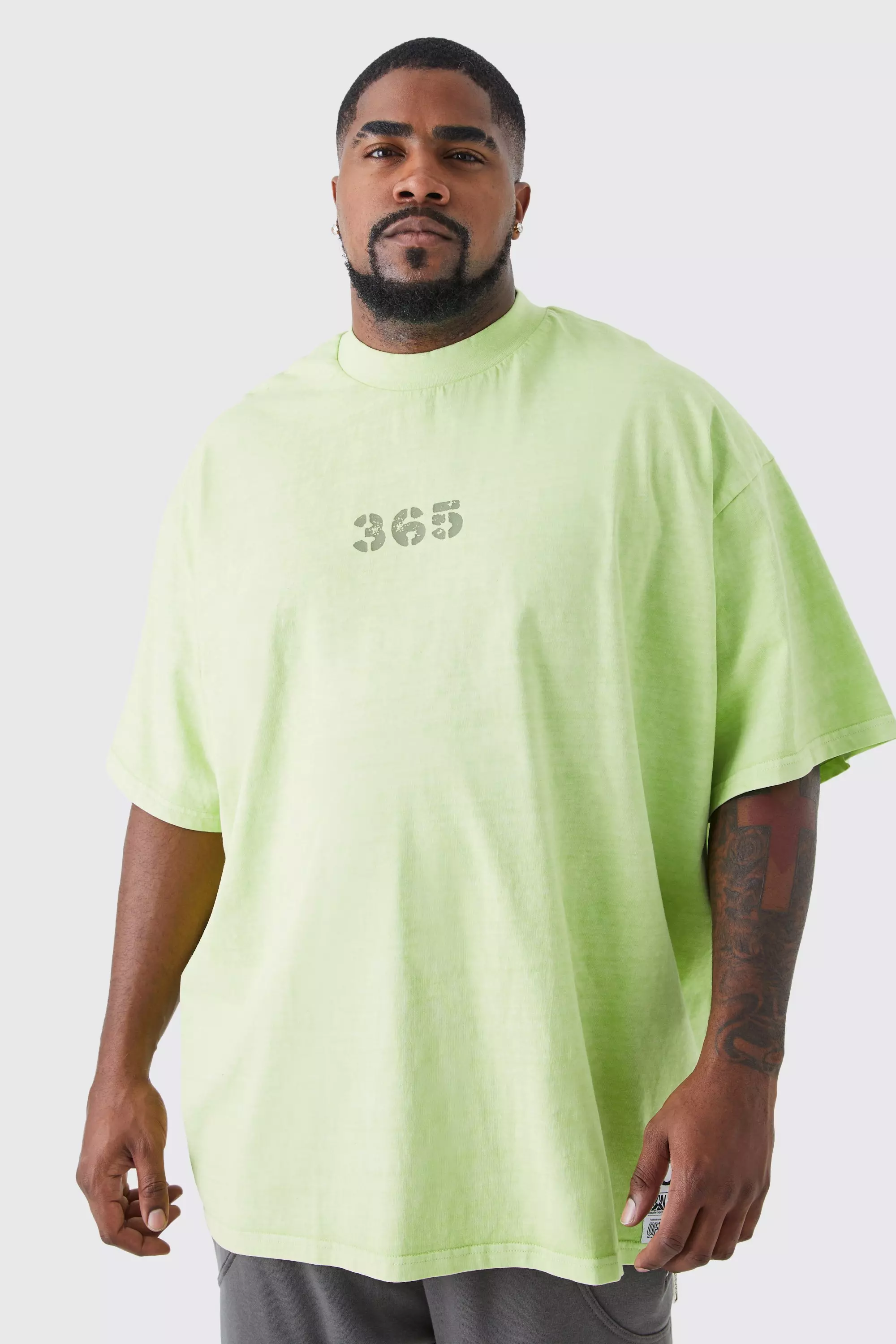 Green Plus Oversized Cotton Shirt
