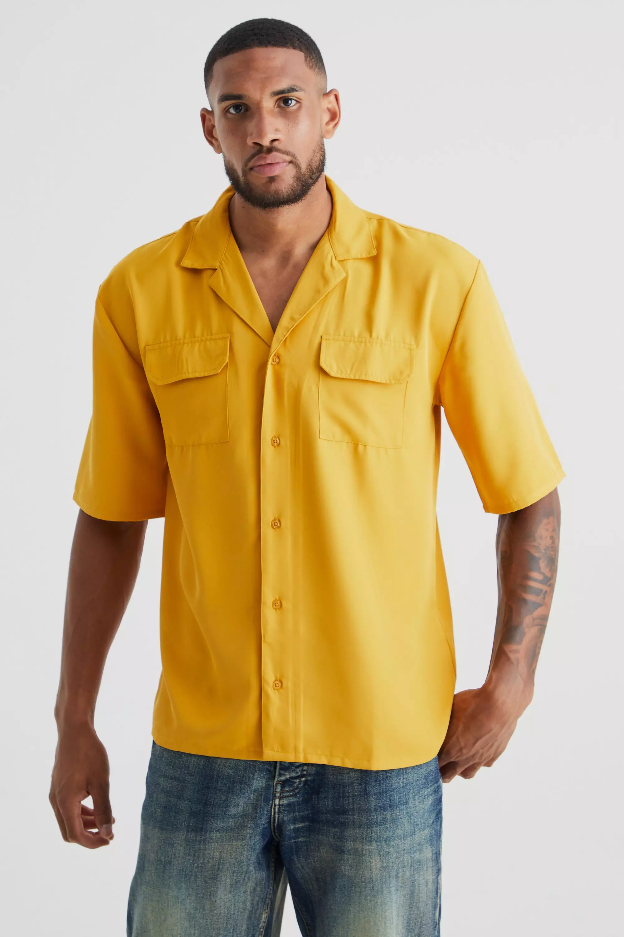 Tall short store sleeve dress shirts