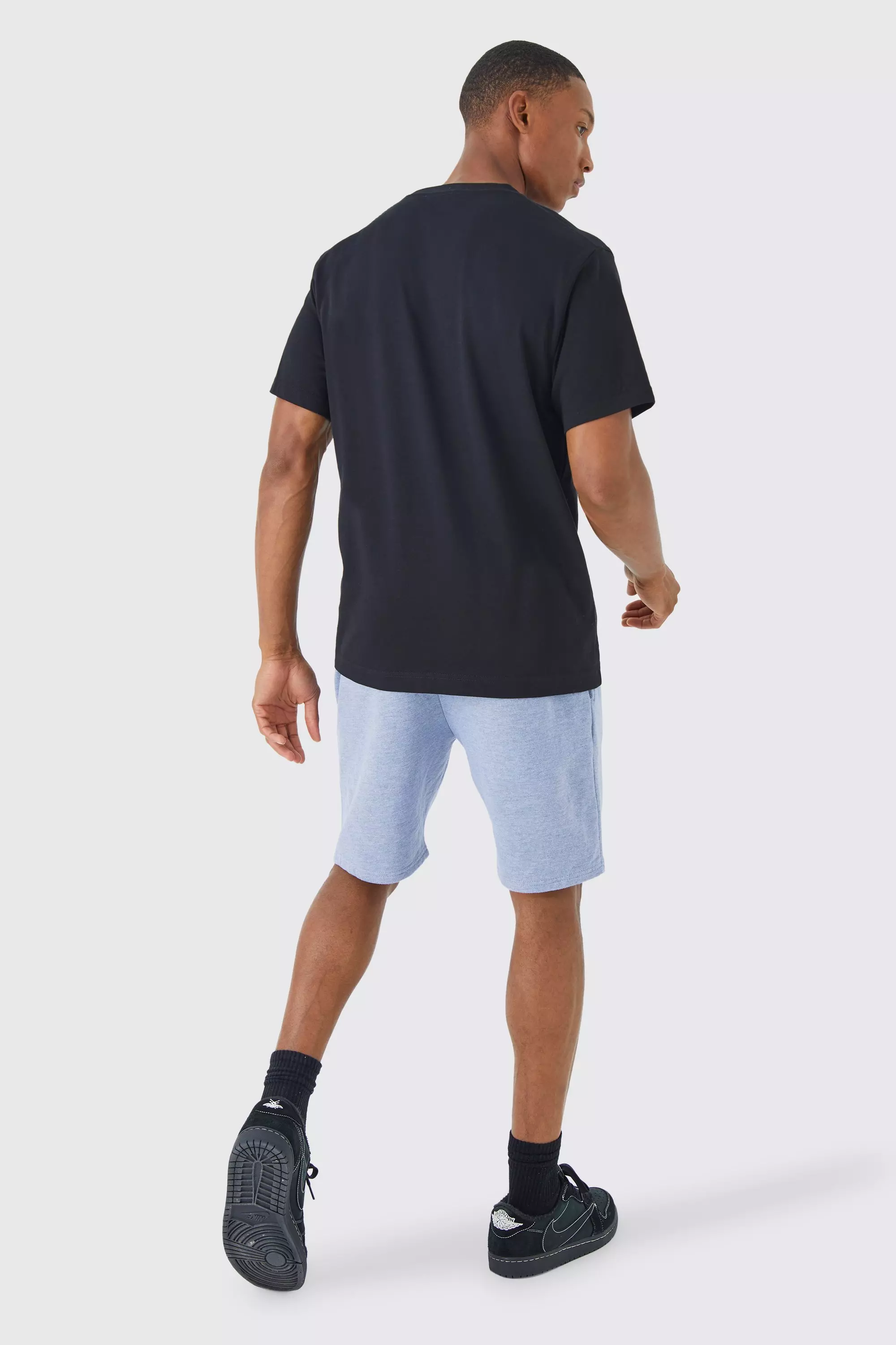 Loose Fit Overdyed Palm Crotch Sweat Shorts