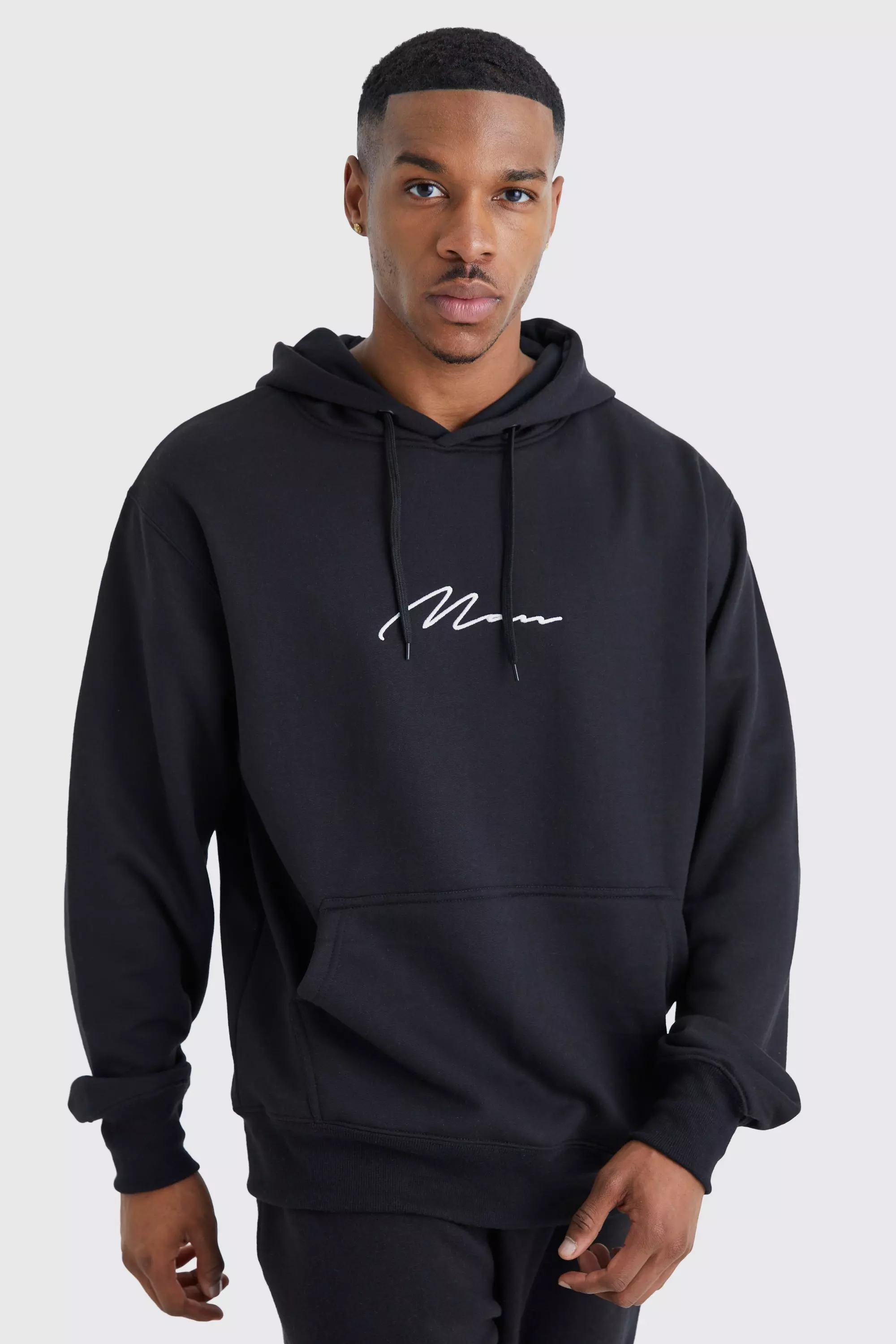 Man Signature Over The Head Hoodie