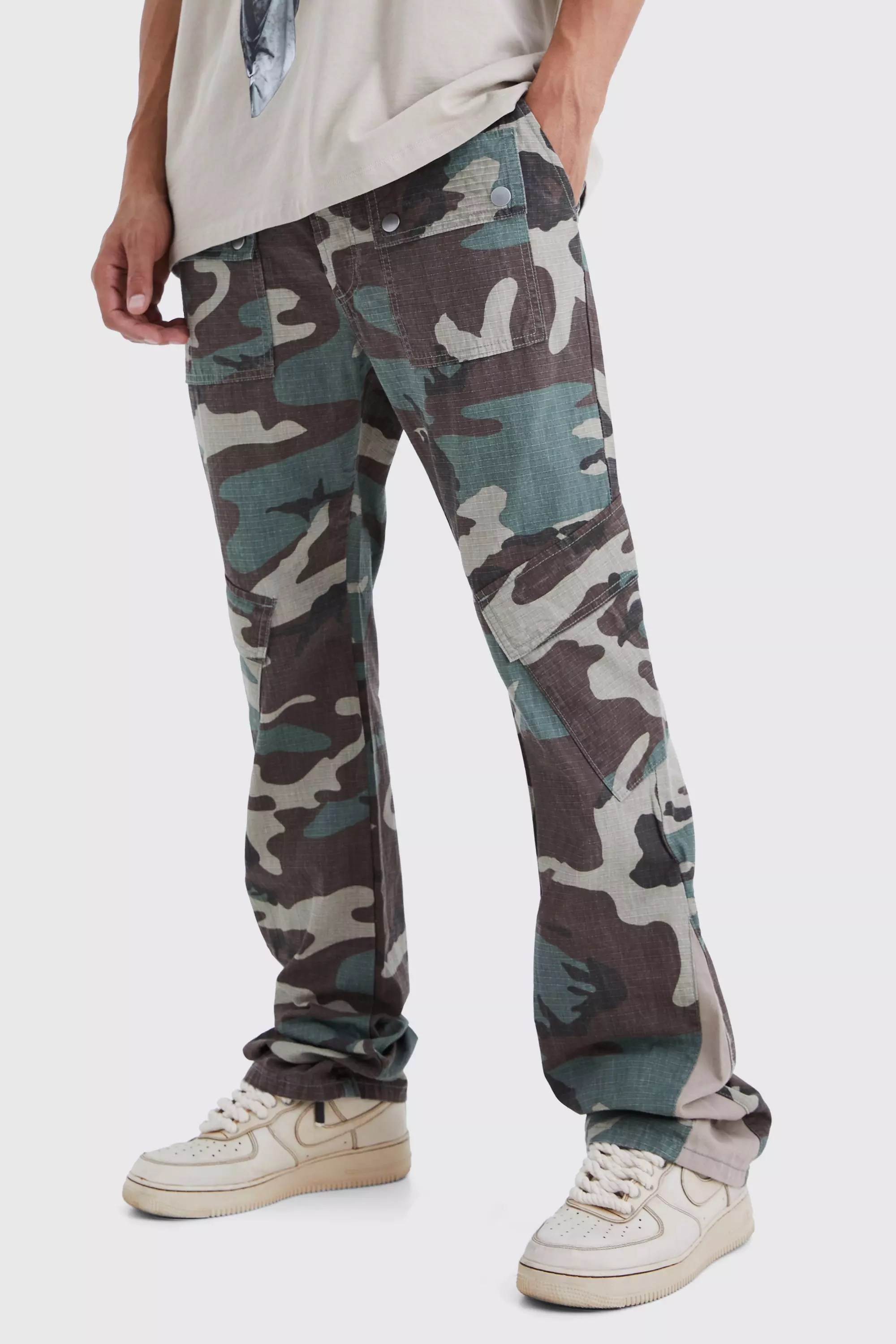 Tall store camo trousers