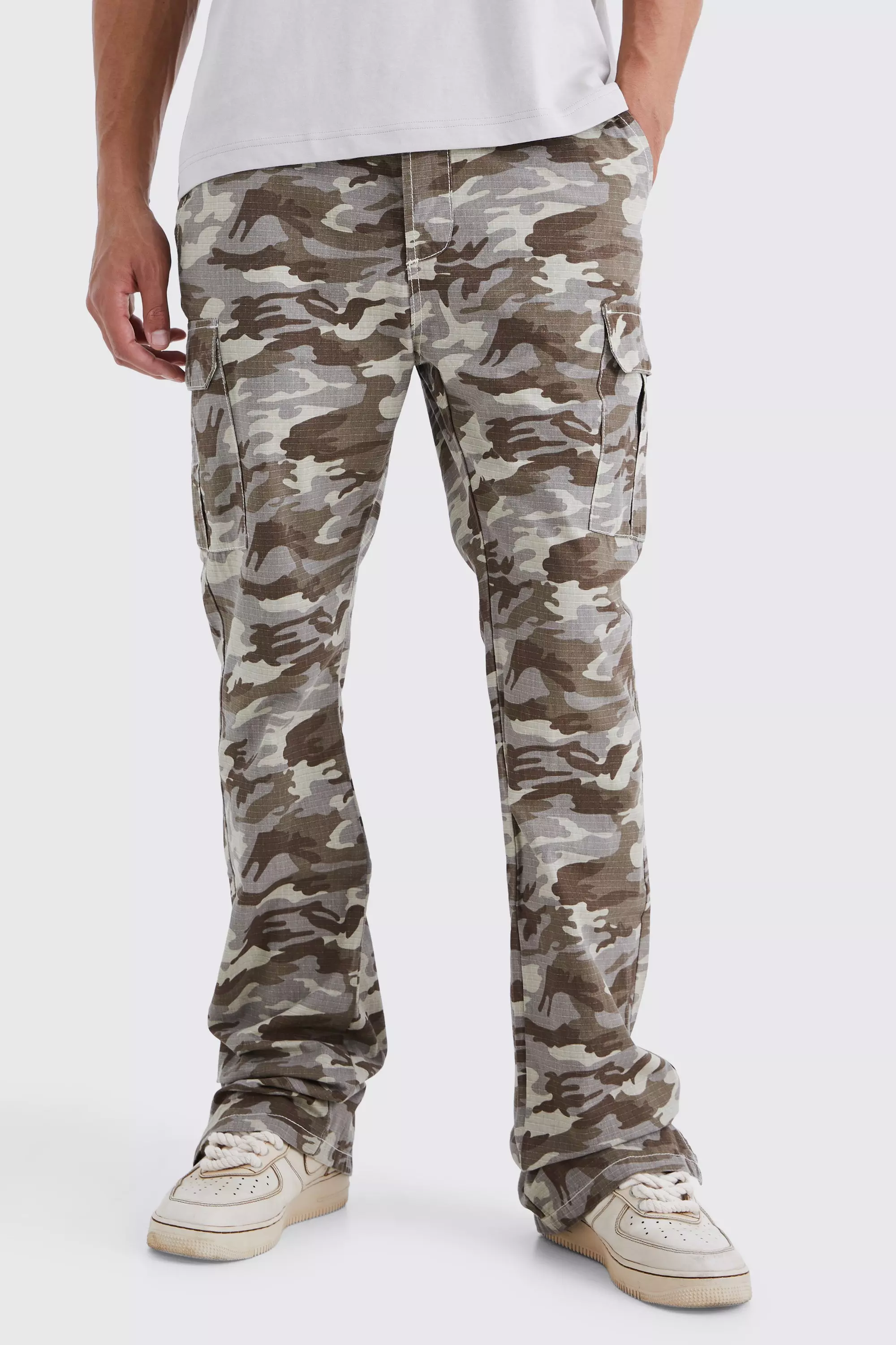 Mens grey camo on sale pants