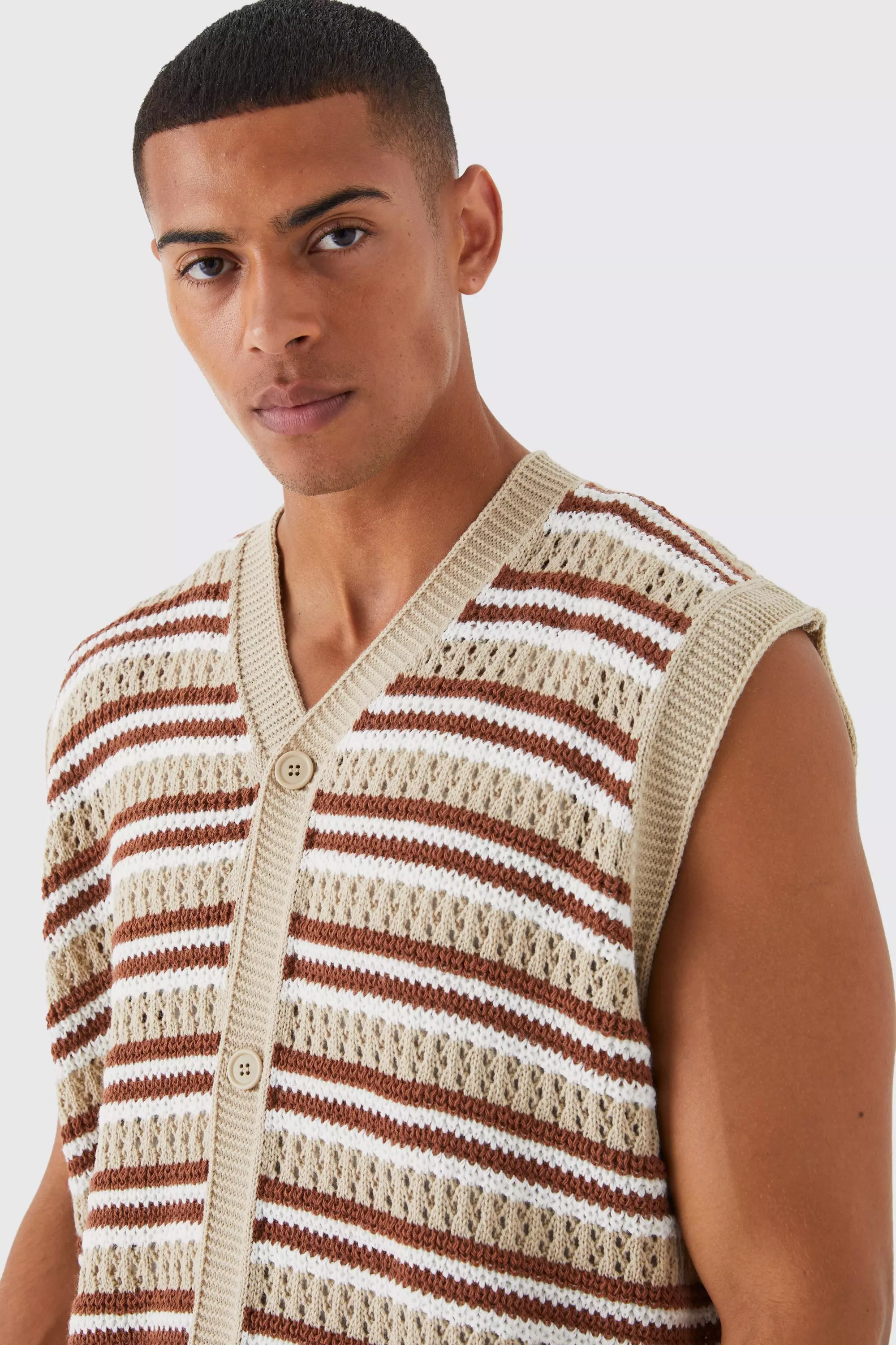 Button Knitted Vest