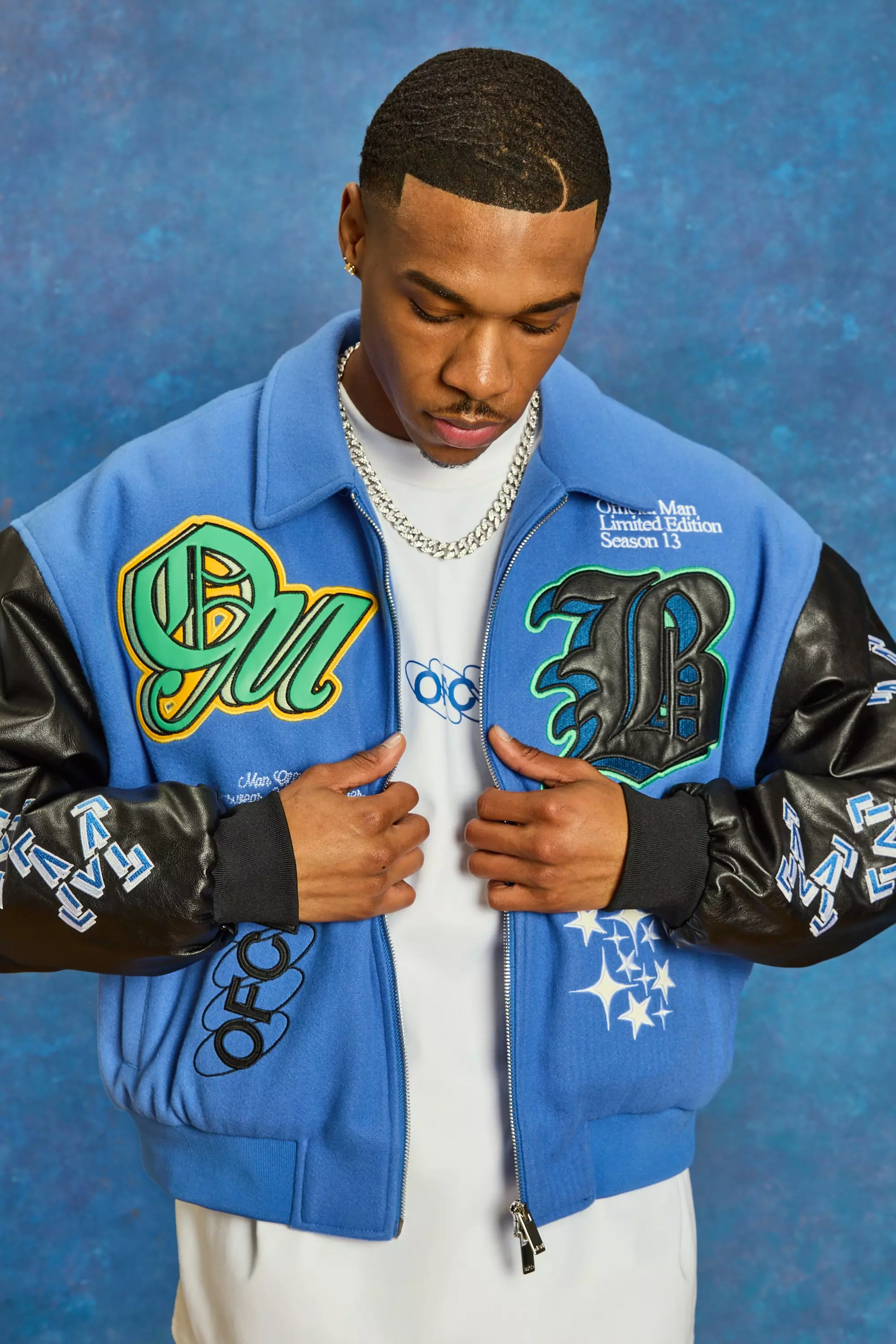 Men's Green Varsity Jacket | The Couture Club