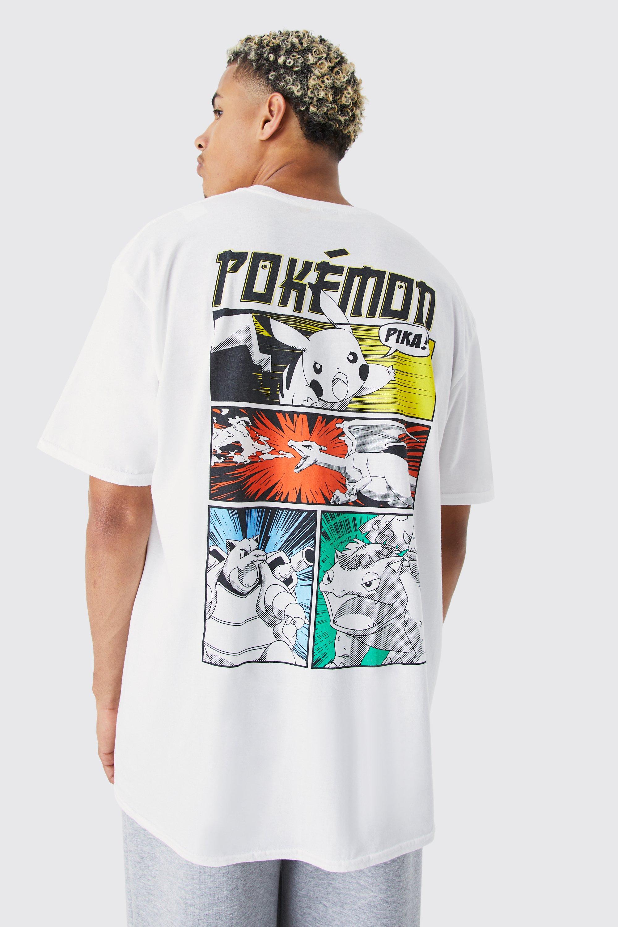 Image of T-shirt oversize ufficiale Pokemon, Bianco