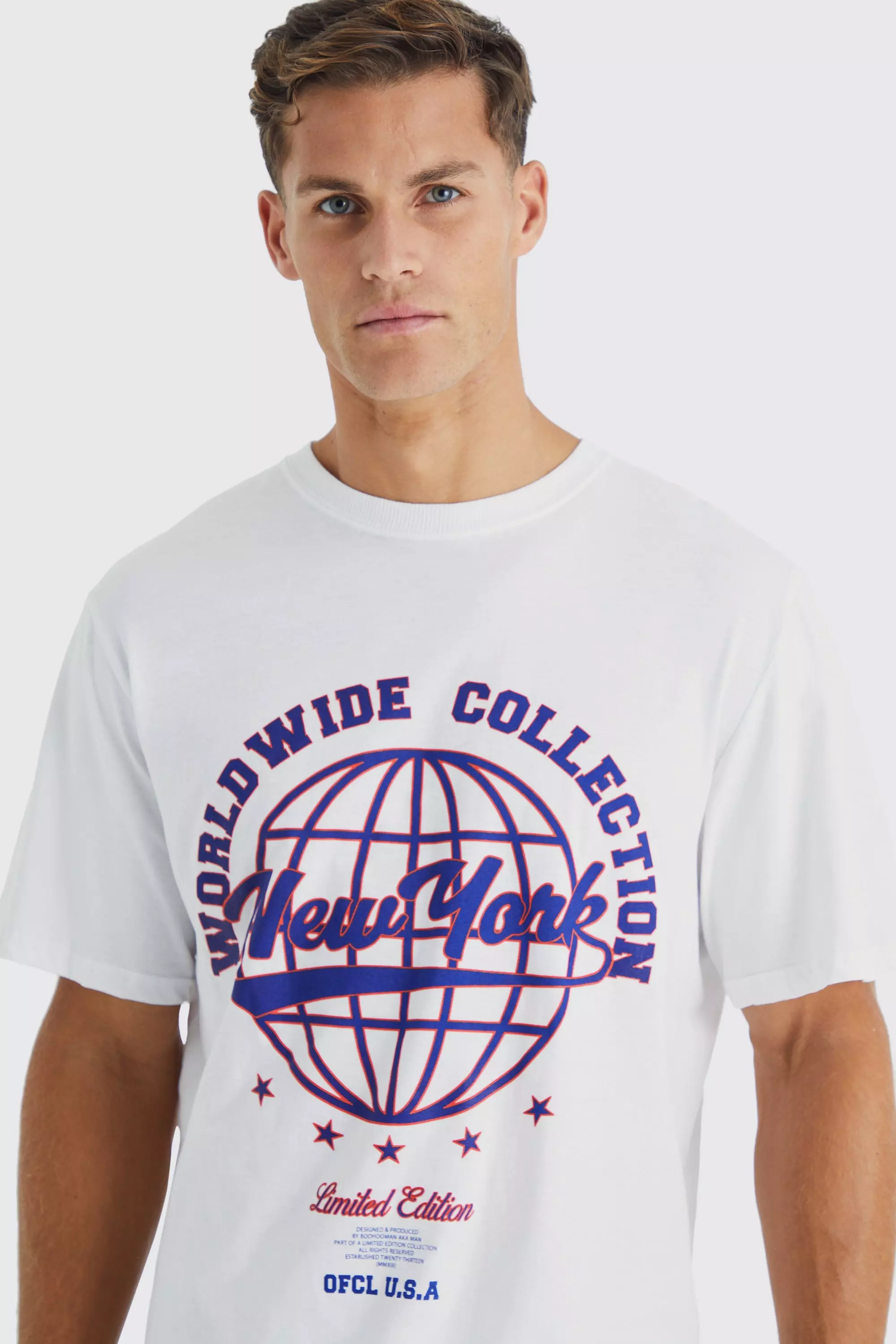 Tall Oversized Extended Neck New York T-shirt