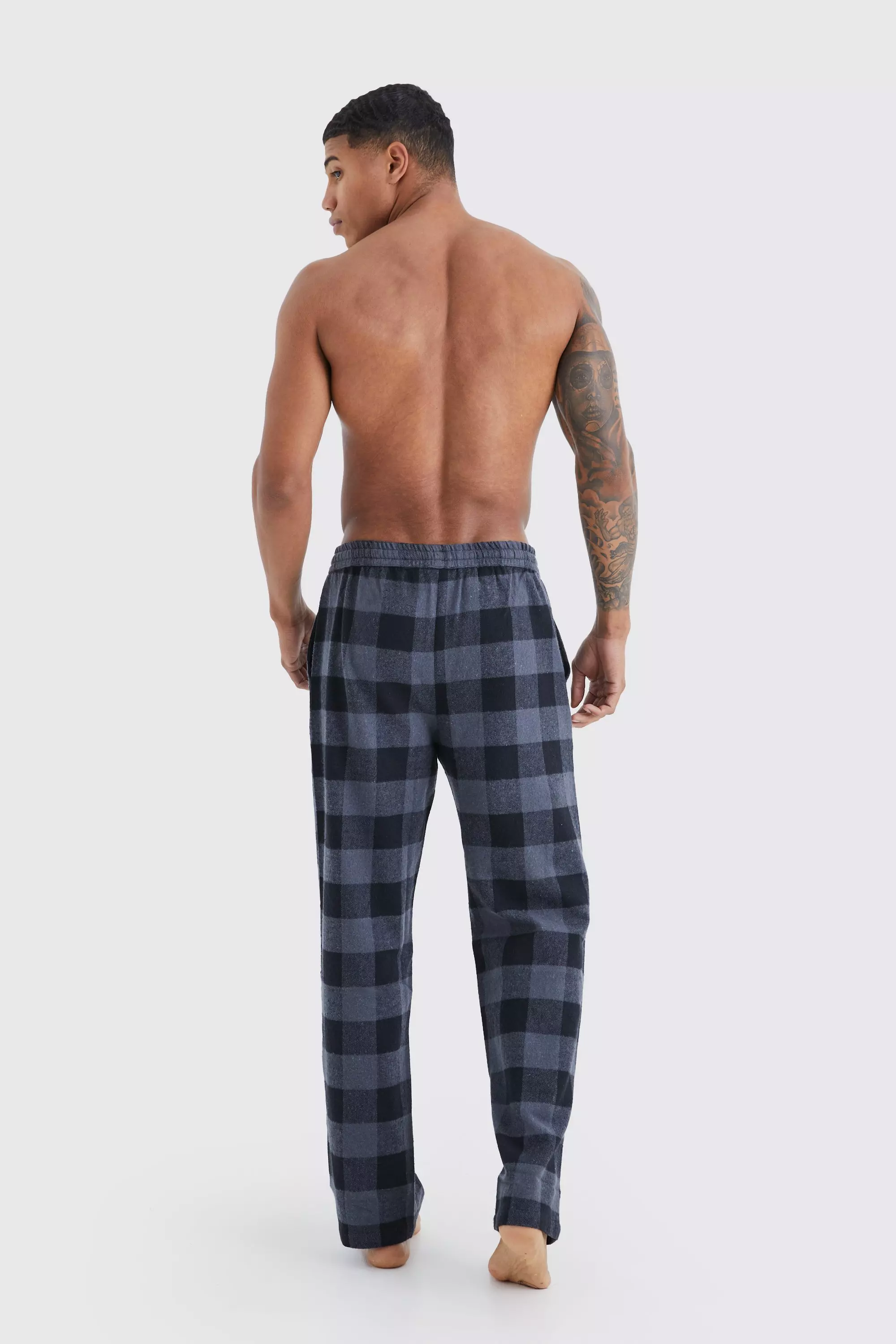 Woven Check Loungewear Pants