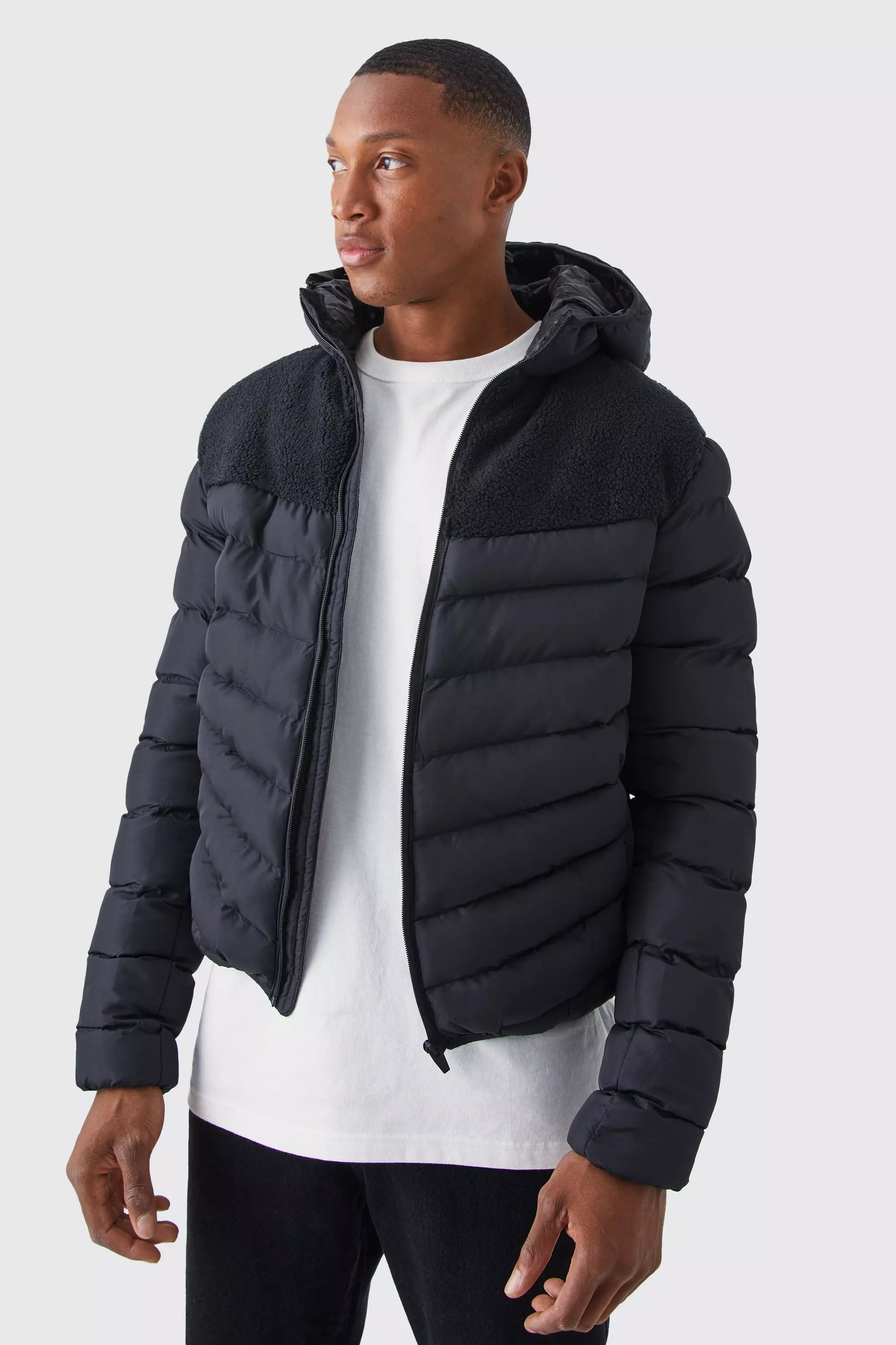 Black clearance borg puffer