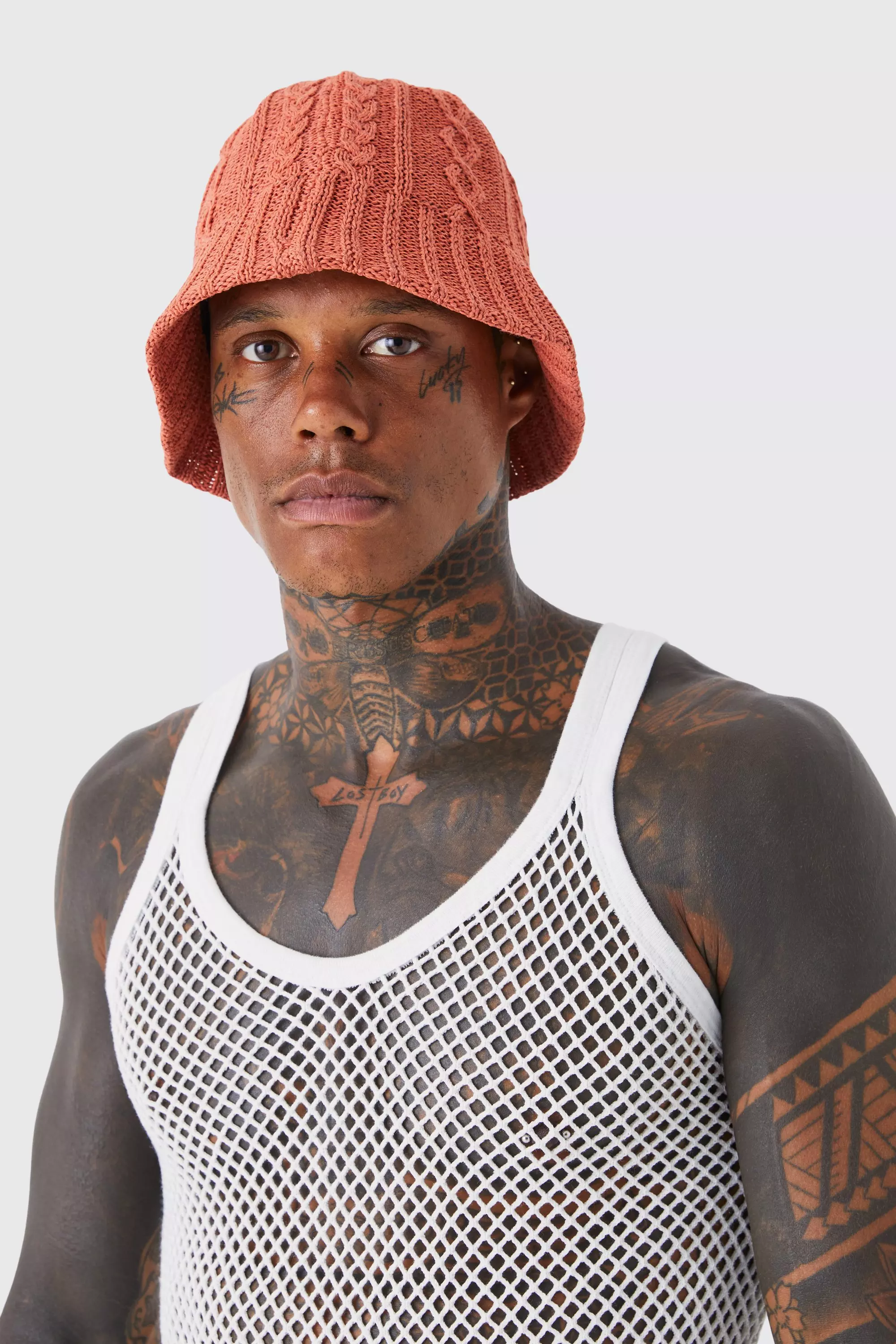 Knitted Bucket Hat | boohooMAN USA