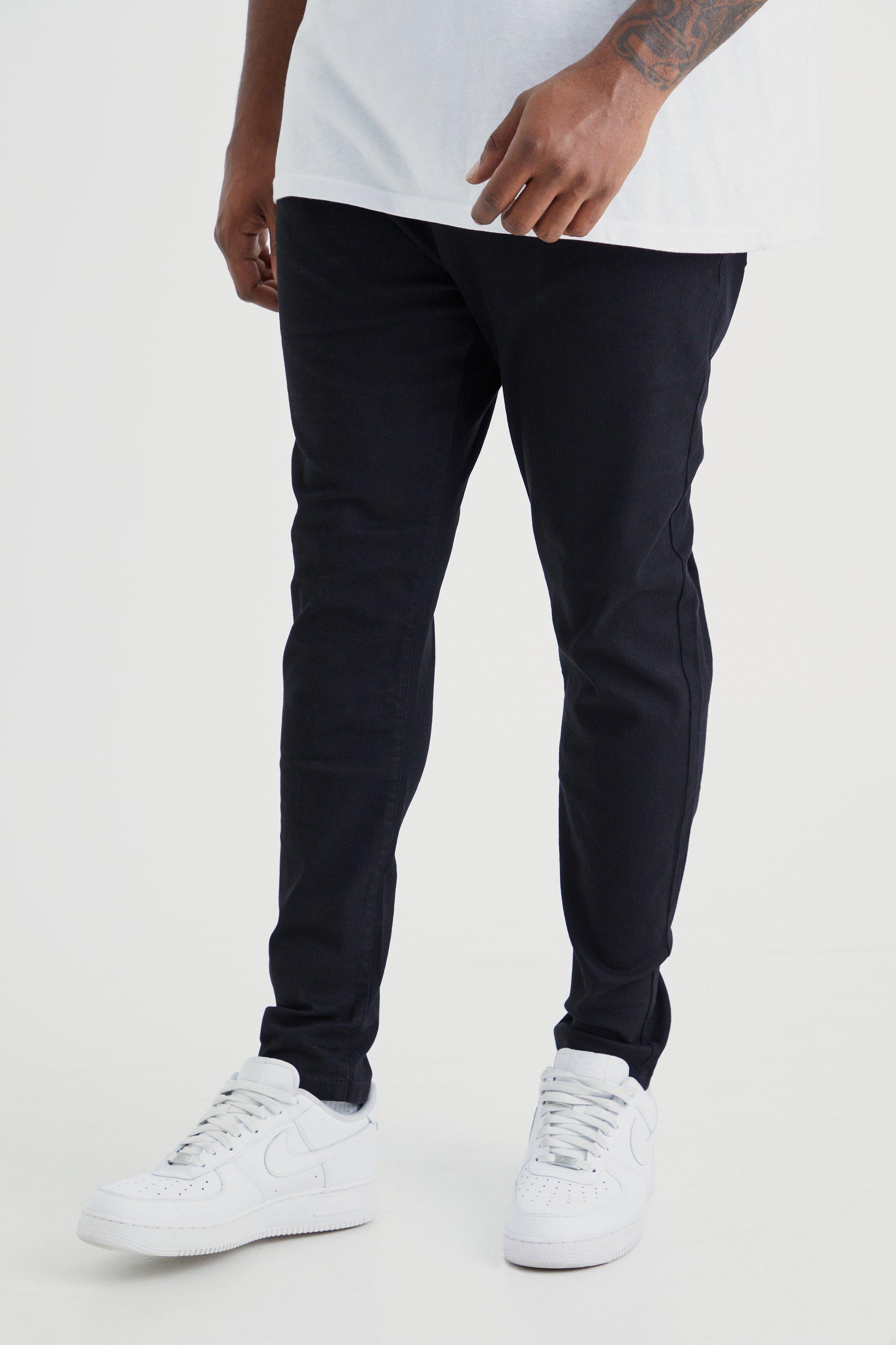 Image of Jeans Plus Size Super Skinny Fit in Stretch, Nero