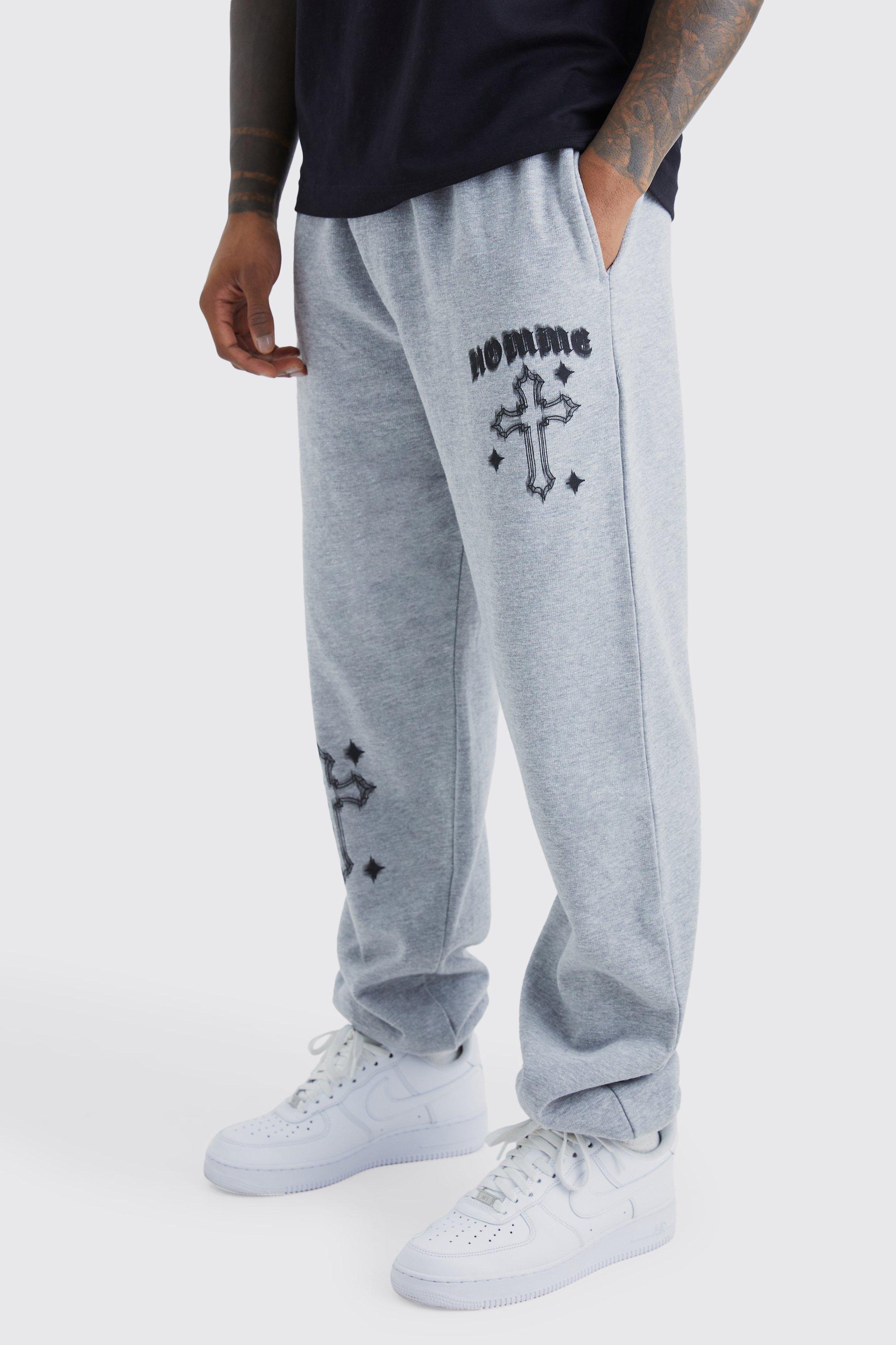 Mens Grey Homme Graphic Jogger, Grey