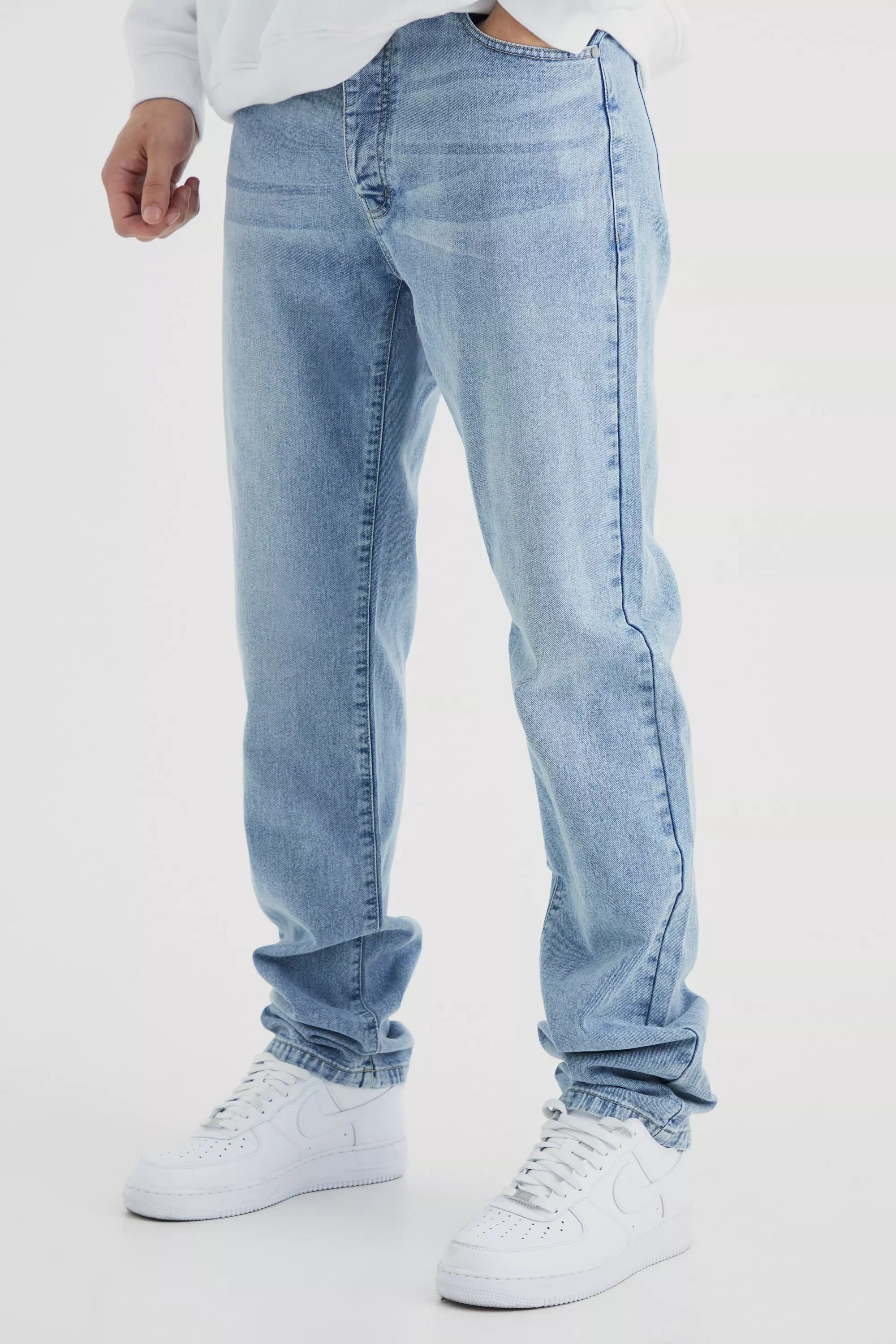 Men's Light Blue Jeans, Jeans For Men