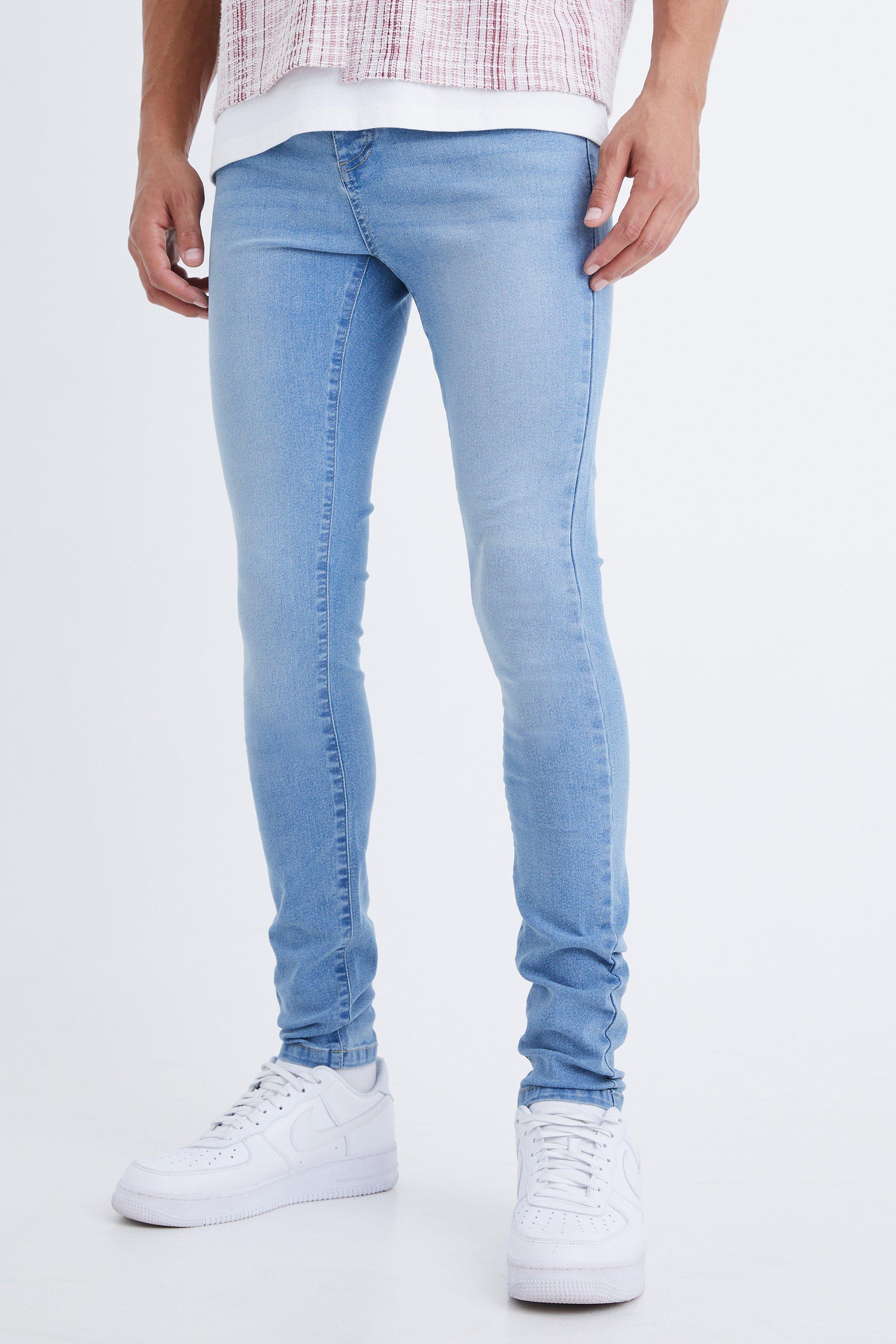 Image of Jeans Tall Super Skinny Fit in Stretch, Azzurro