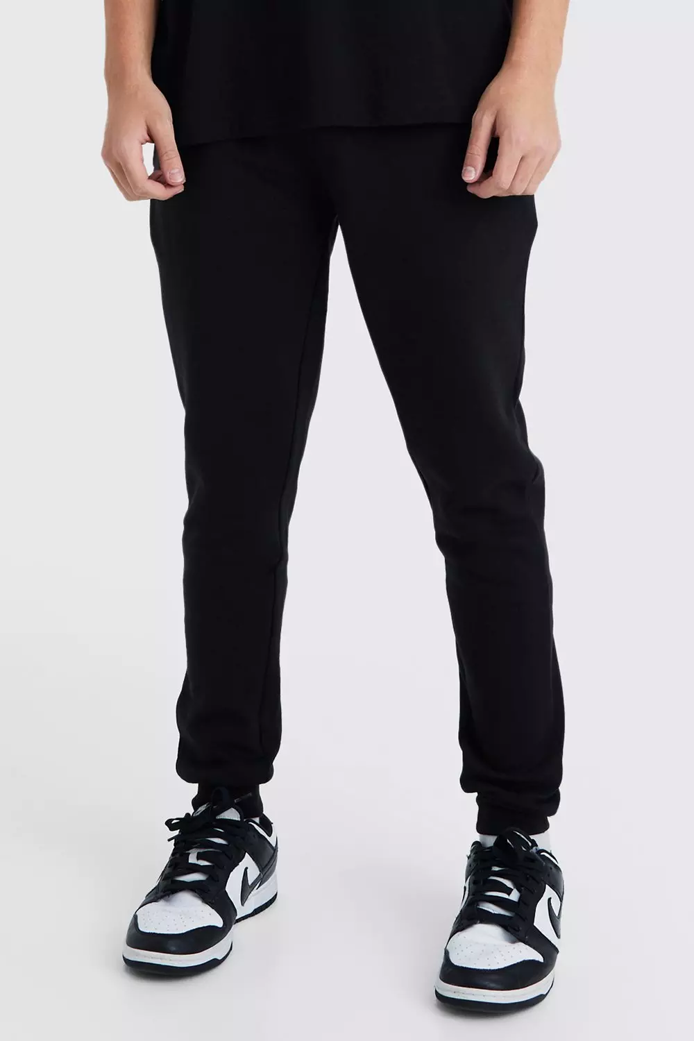 Skinny discount fleece joggers