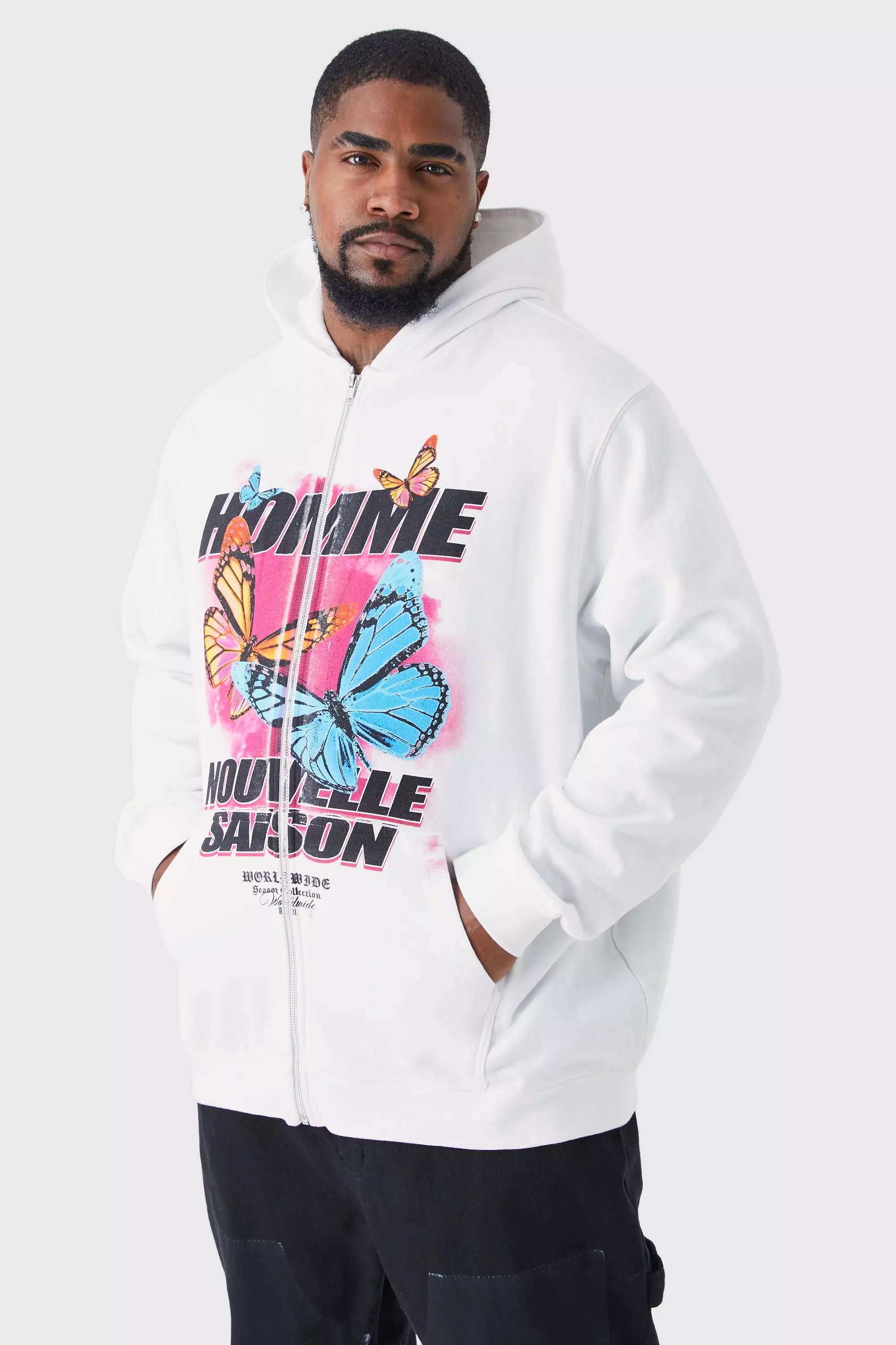 Sweat a capuche online papillon