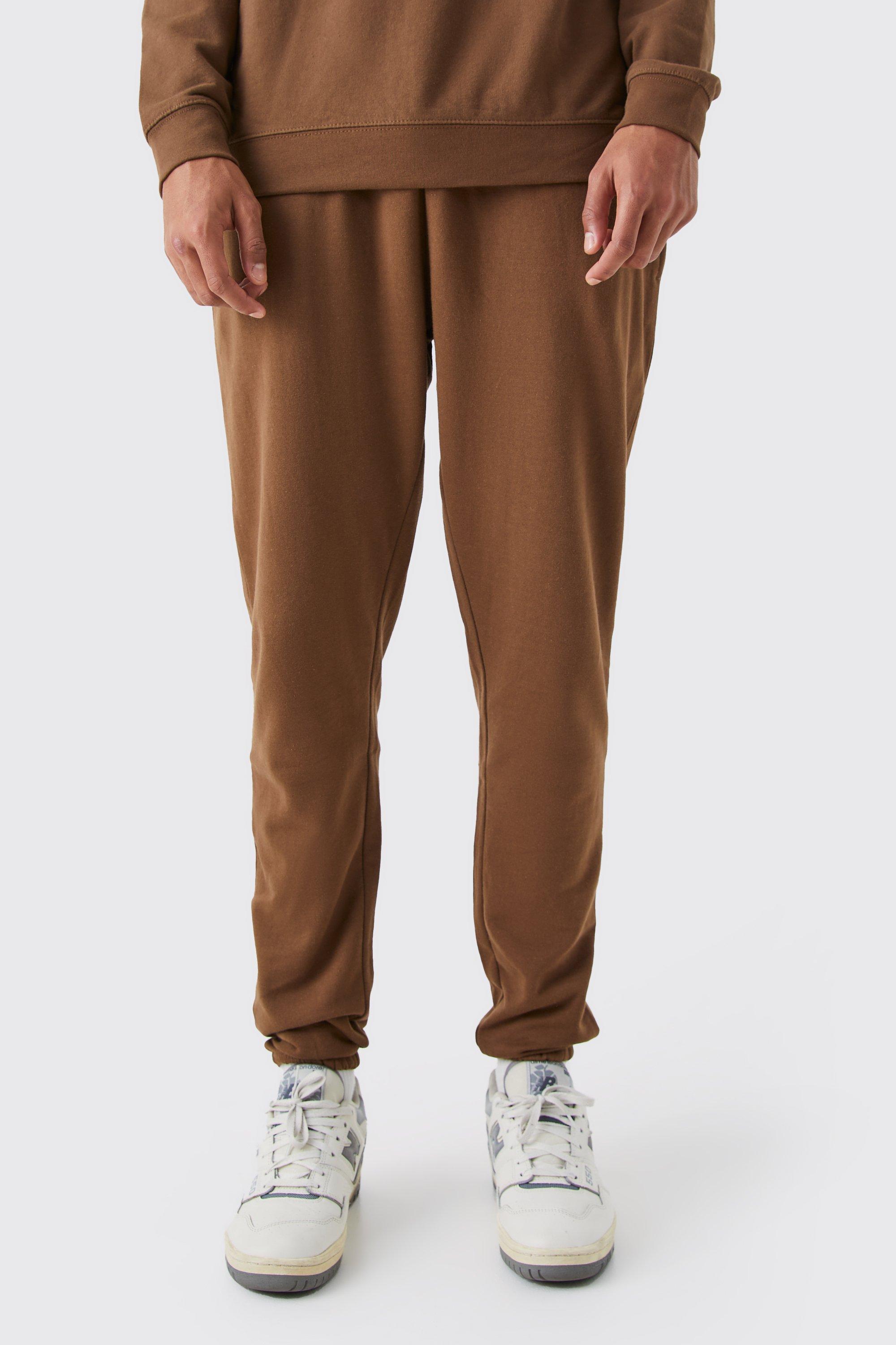 Mens Brown Tall Core Fit Basic Jogger, Brown