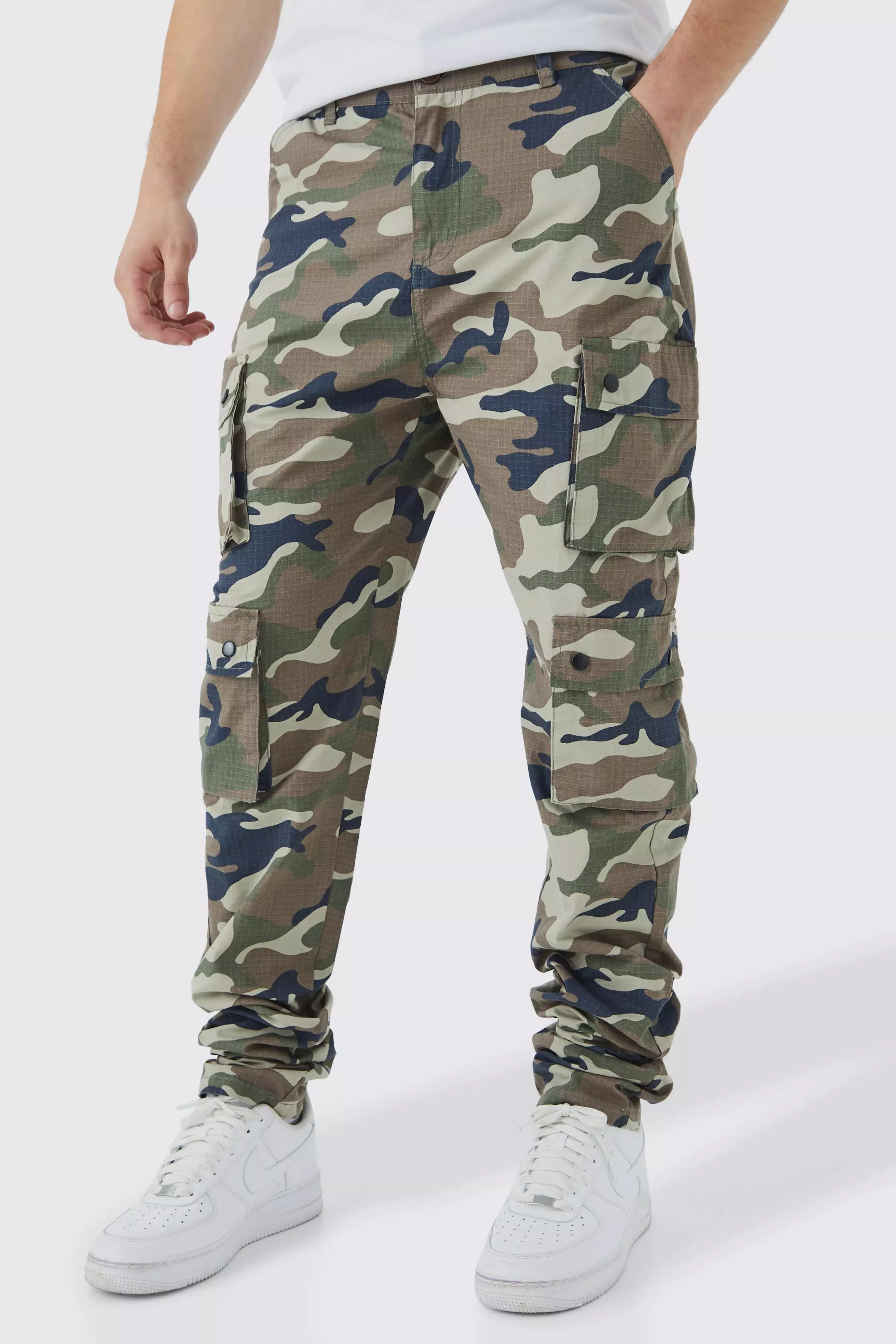 Mens skinny camo discount joggers