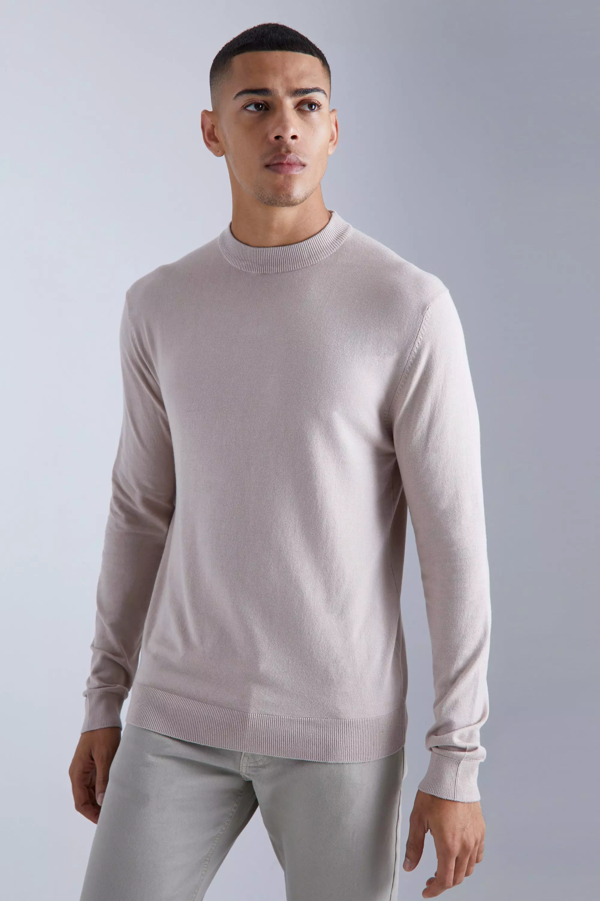 Mens muscle clearance fit jumper