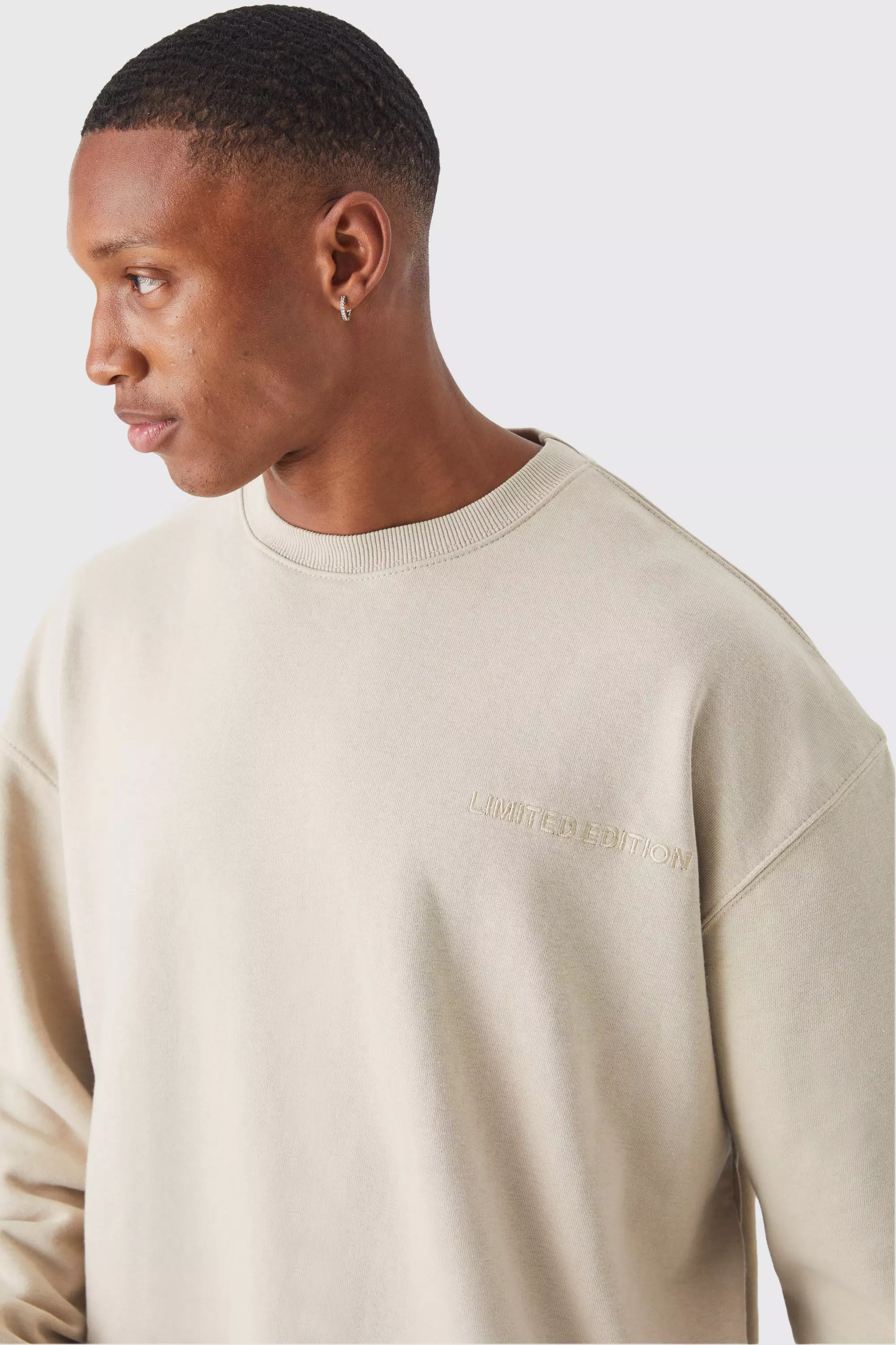 Loop discount back sweatshirt