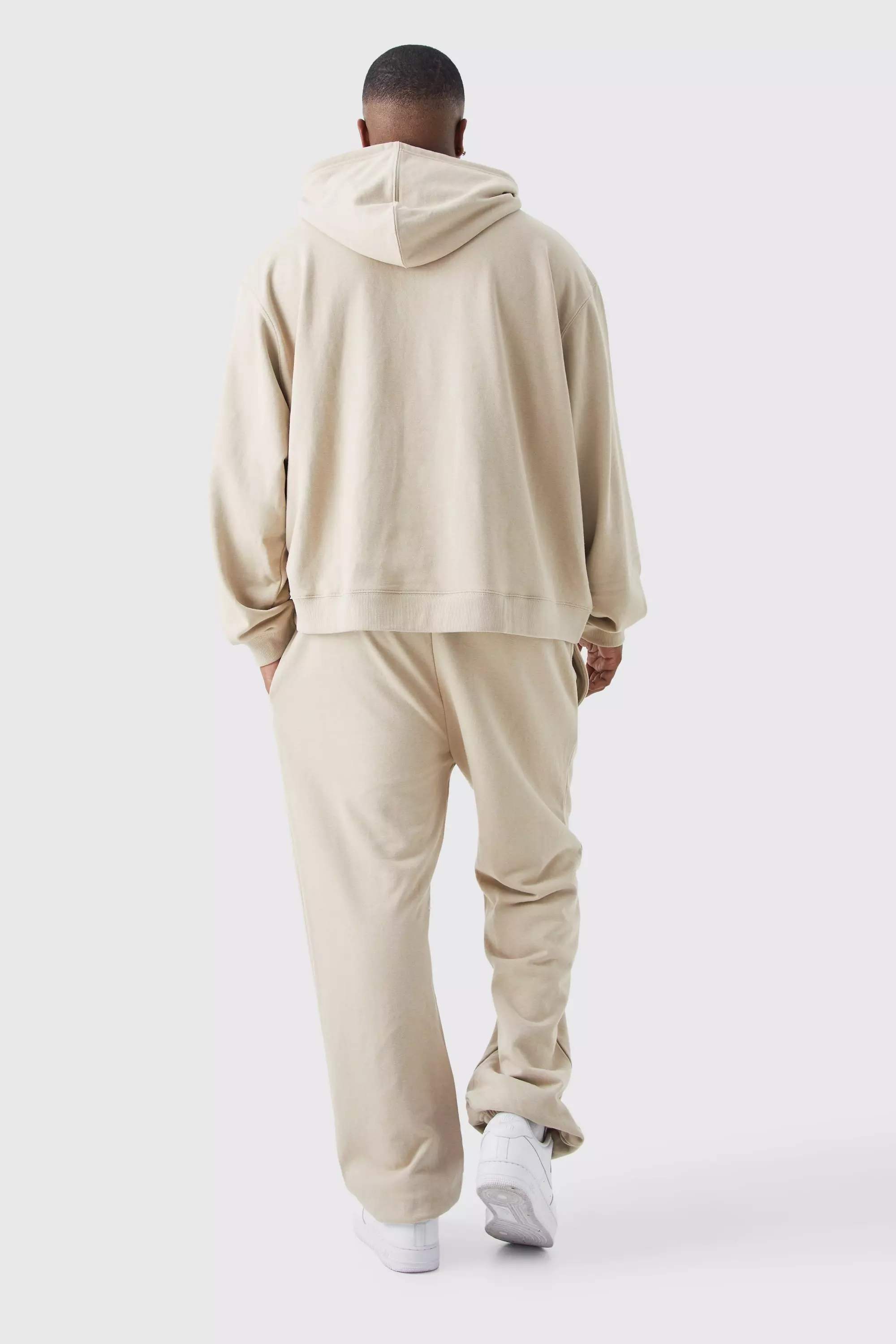 ASOS DESIGN Muscle Longline Hoodie With Ma1 Pocket And Curved Hem In Beige,  $16, Asos