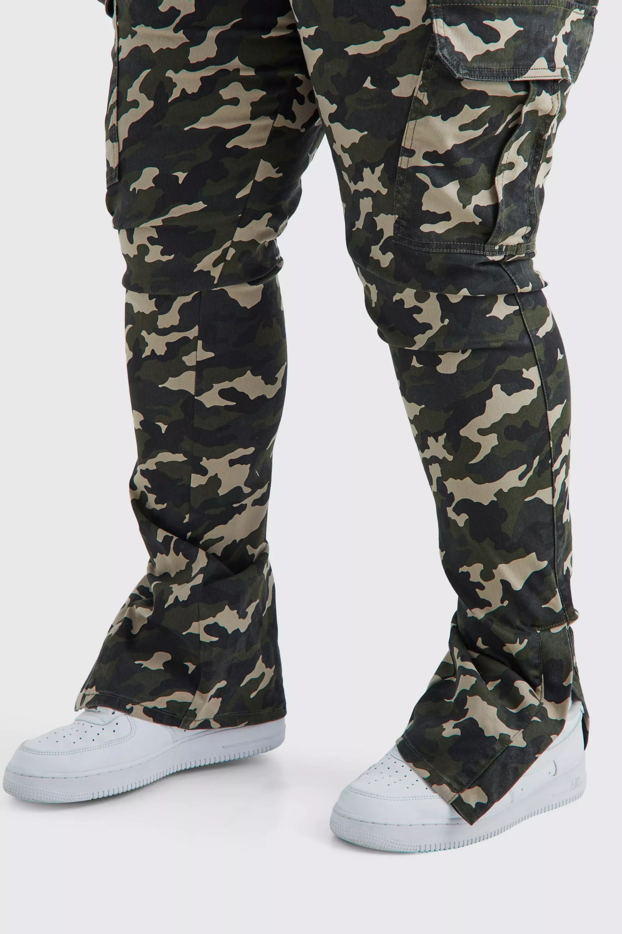 Split best sale camo pants