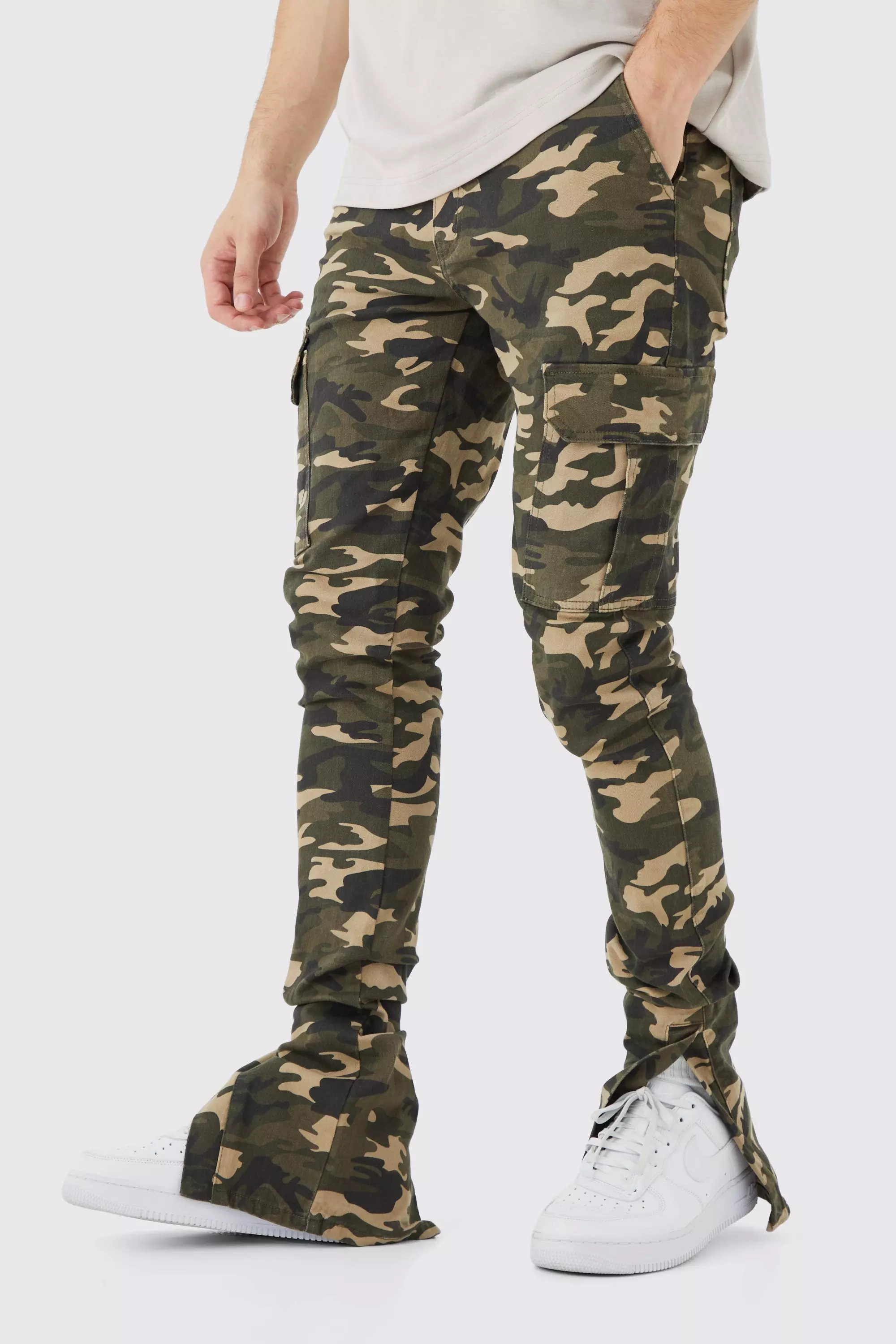 Camo skinny 2024 jeans mens