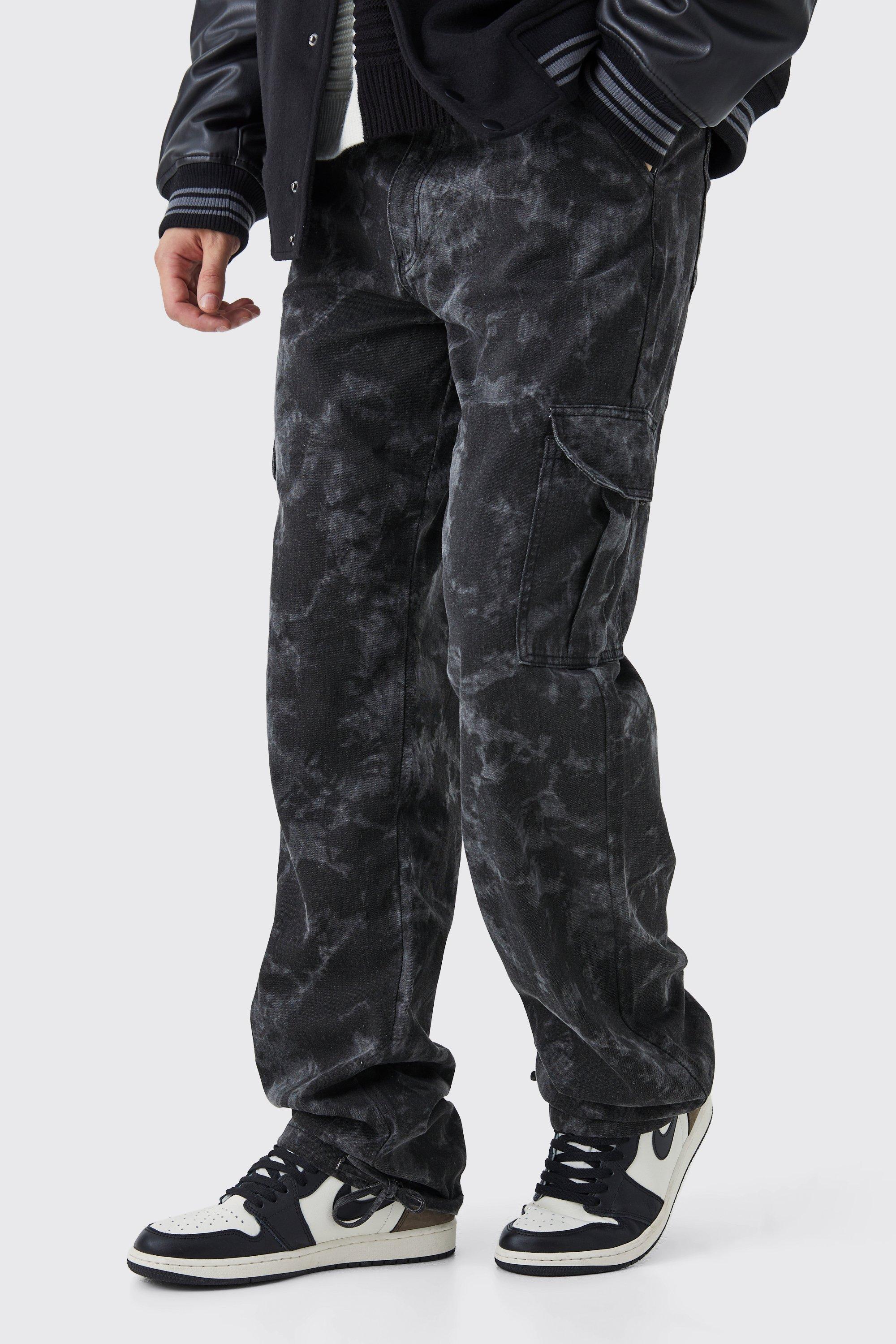 tall - pantalon cargo délavé homme - gris - 30, gris
