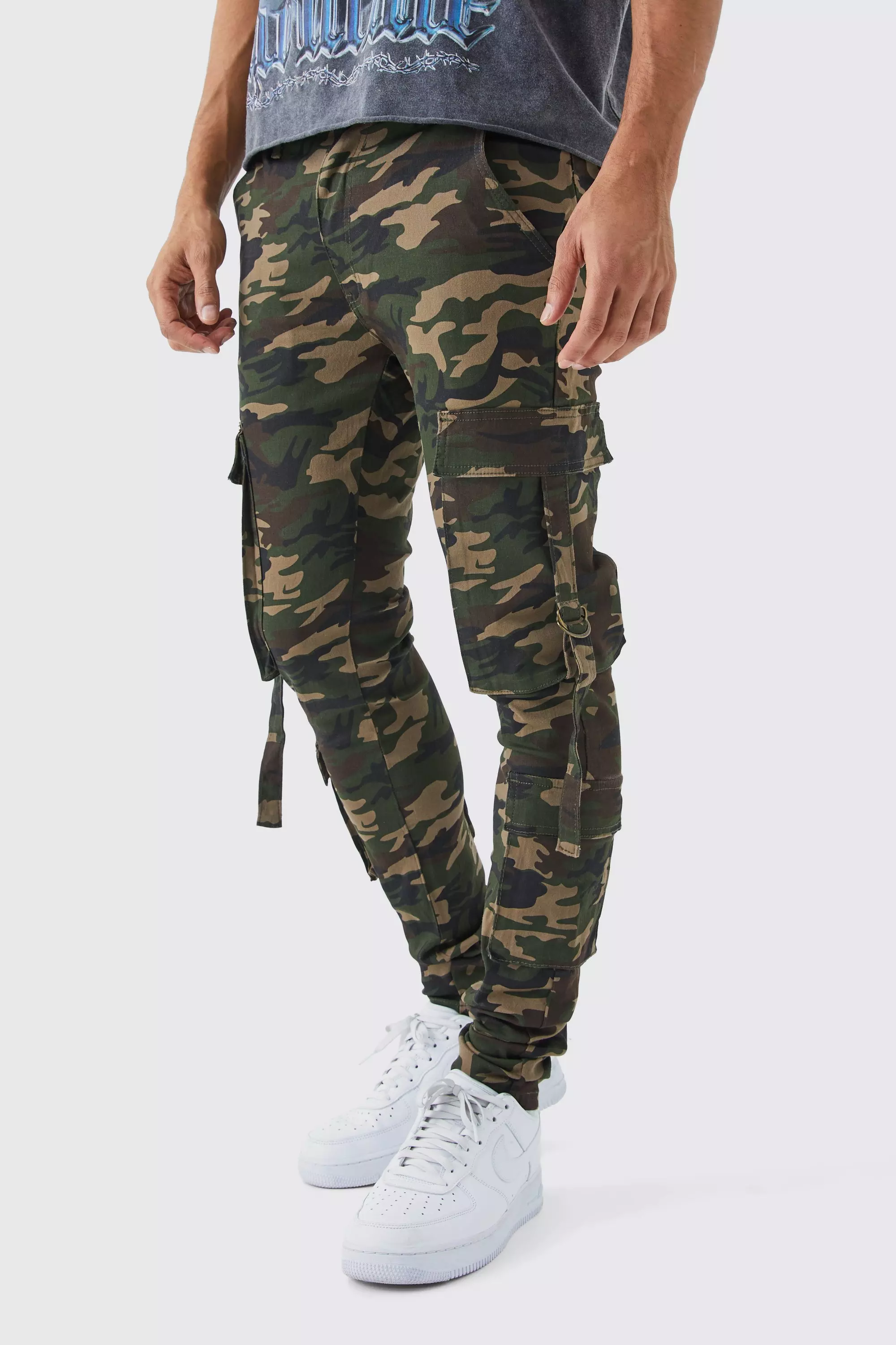 Skinny best sale camo joggers