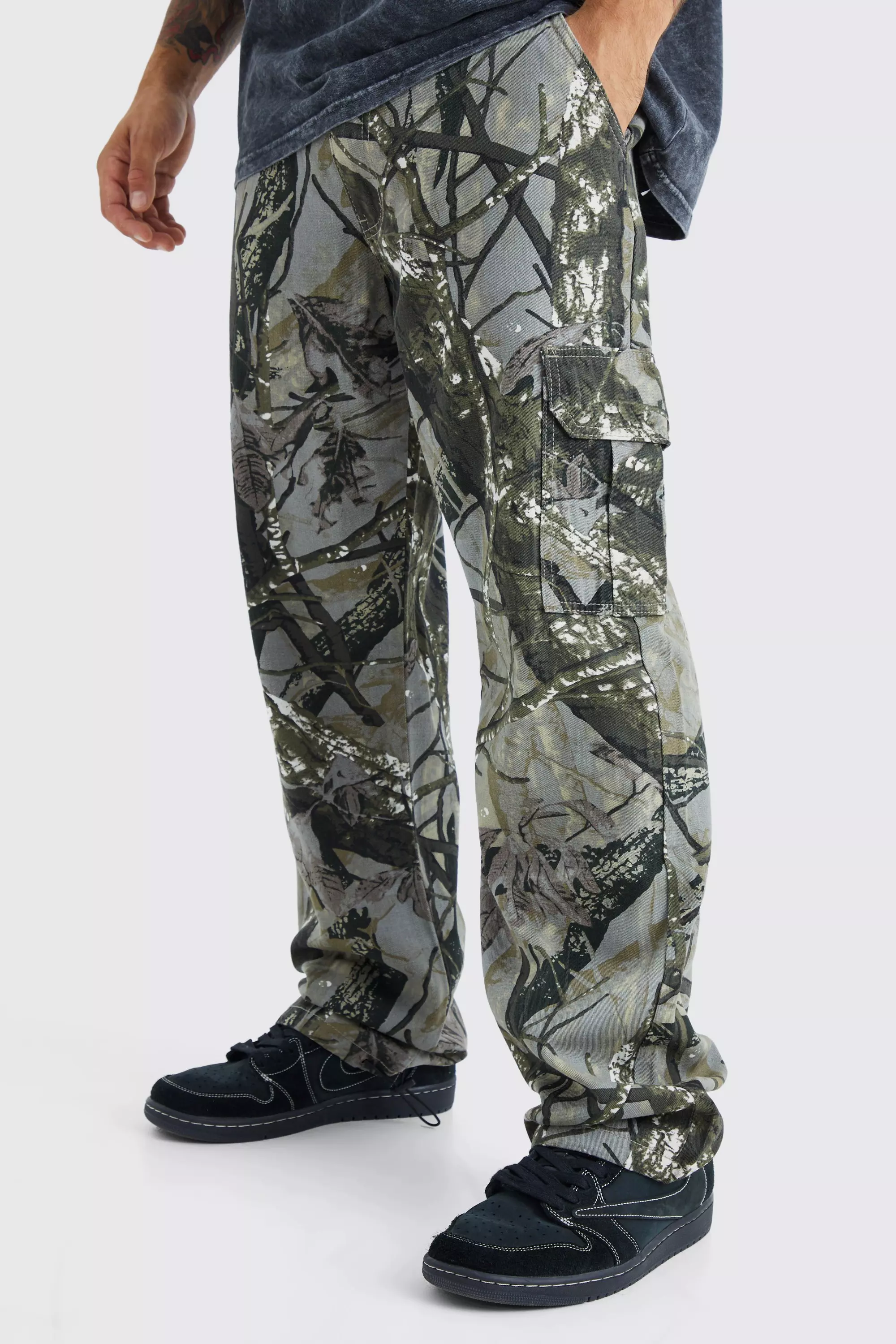 Grey camouflage store jeans