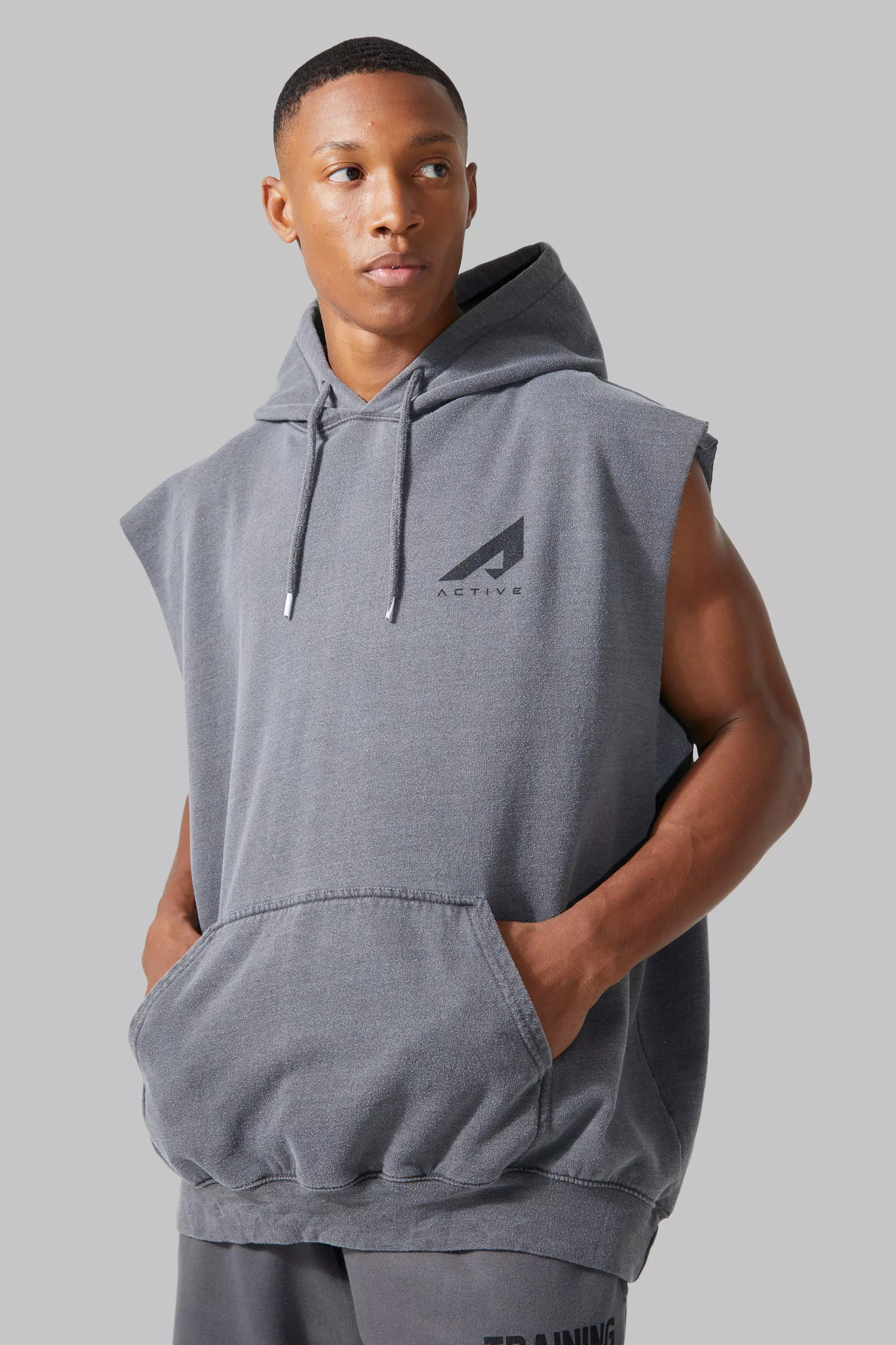 Oversized 2025 sleeveless hoodie