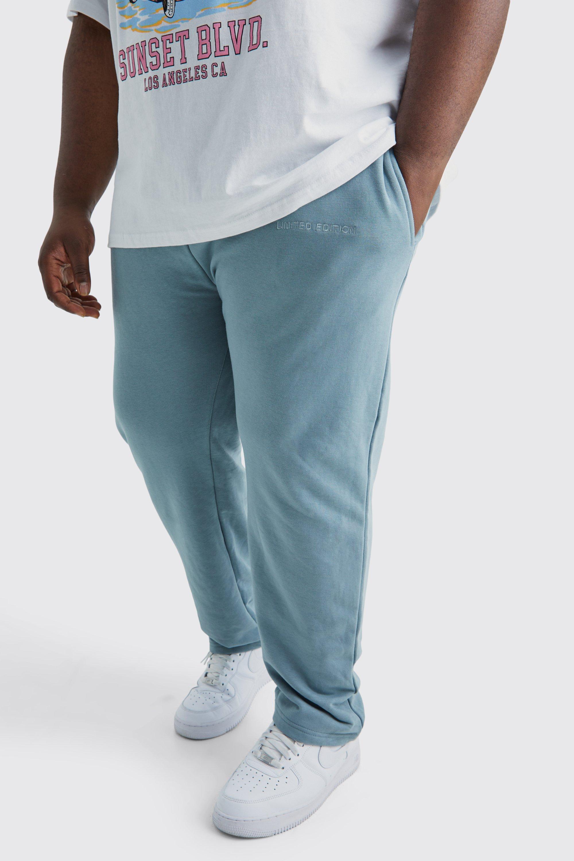 Image of Pantaloni tuta Plus Size Slim Fit affusolati pesanti, Grigio