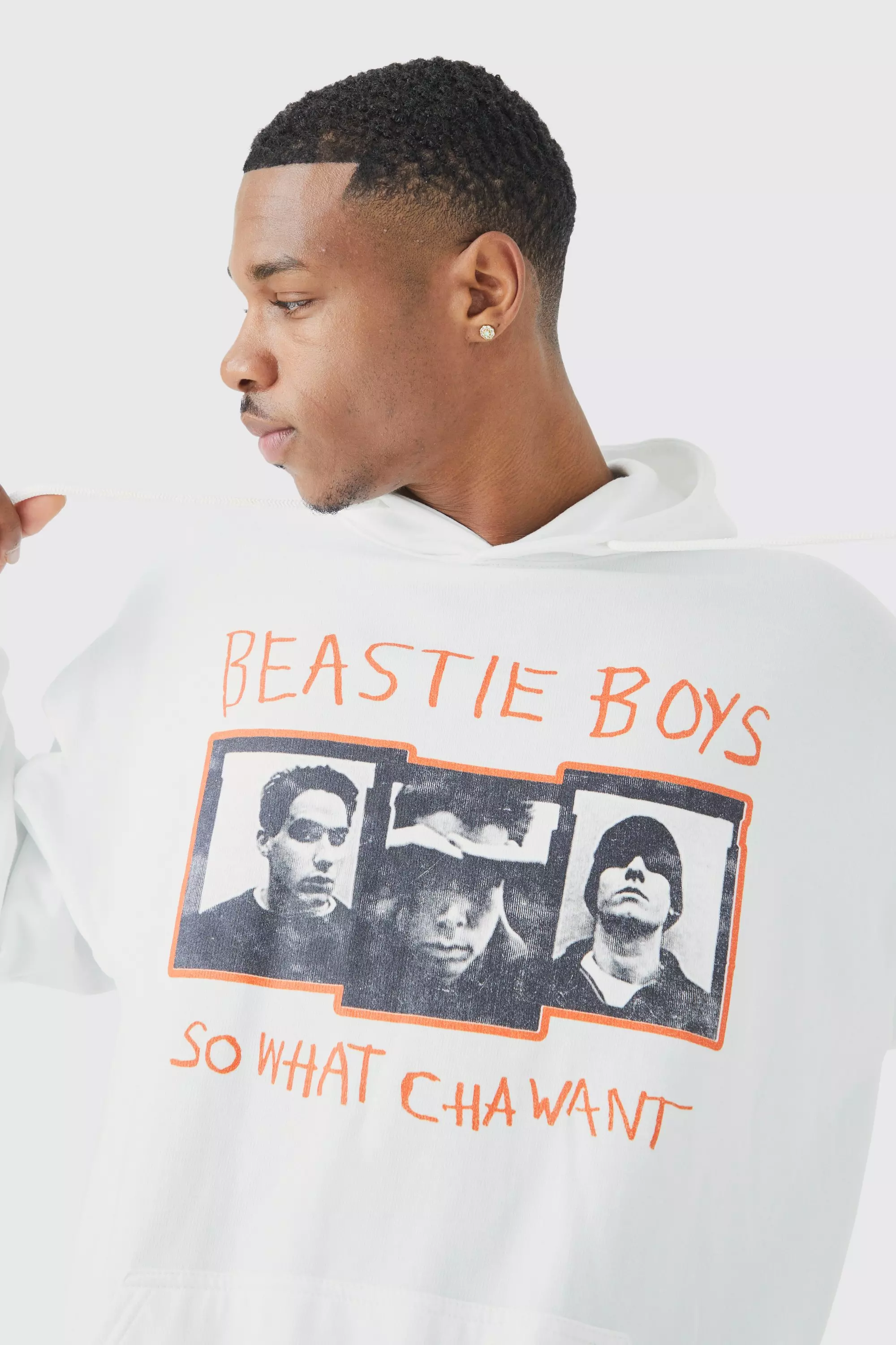 Oversized Beastie Boys License Hoodie | boohooMAN USA