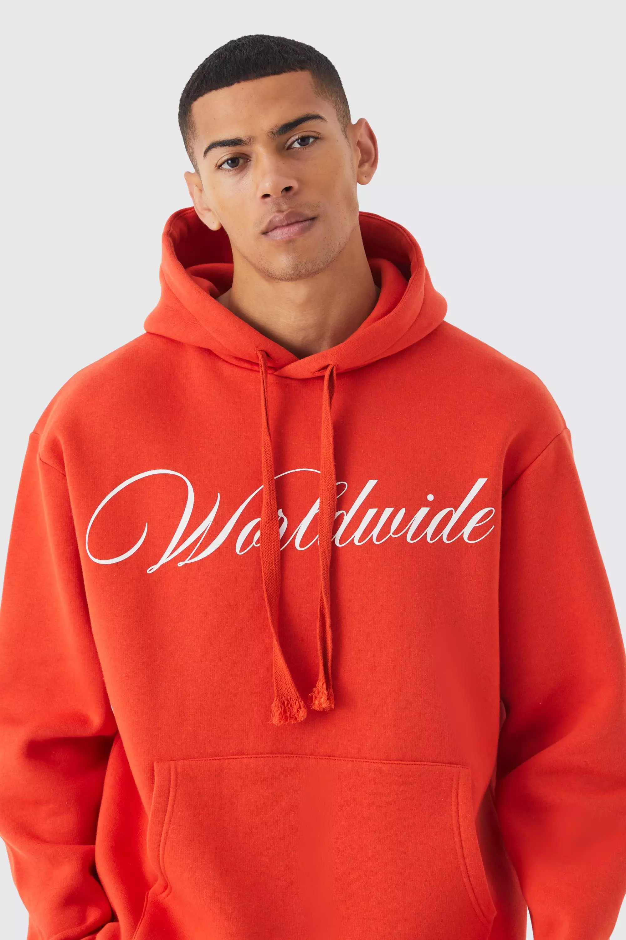 Orange best sale worldwide hoodie