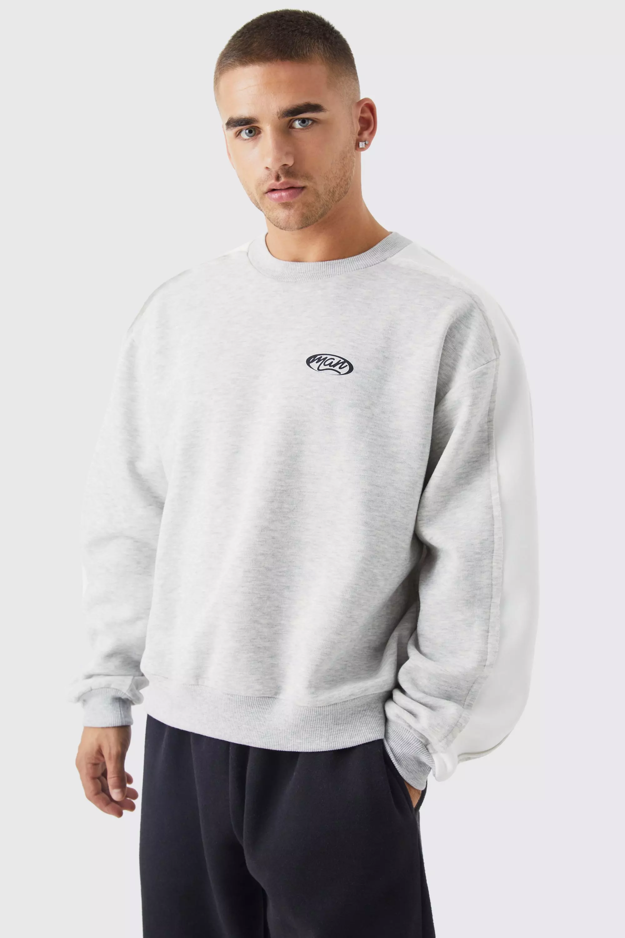 Kastiges Oversize Man Sweatshirt boohooMAN DE