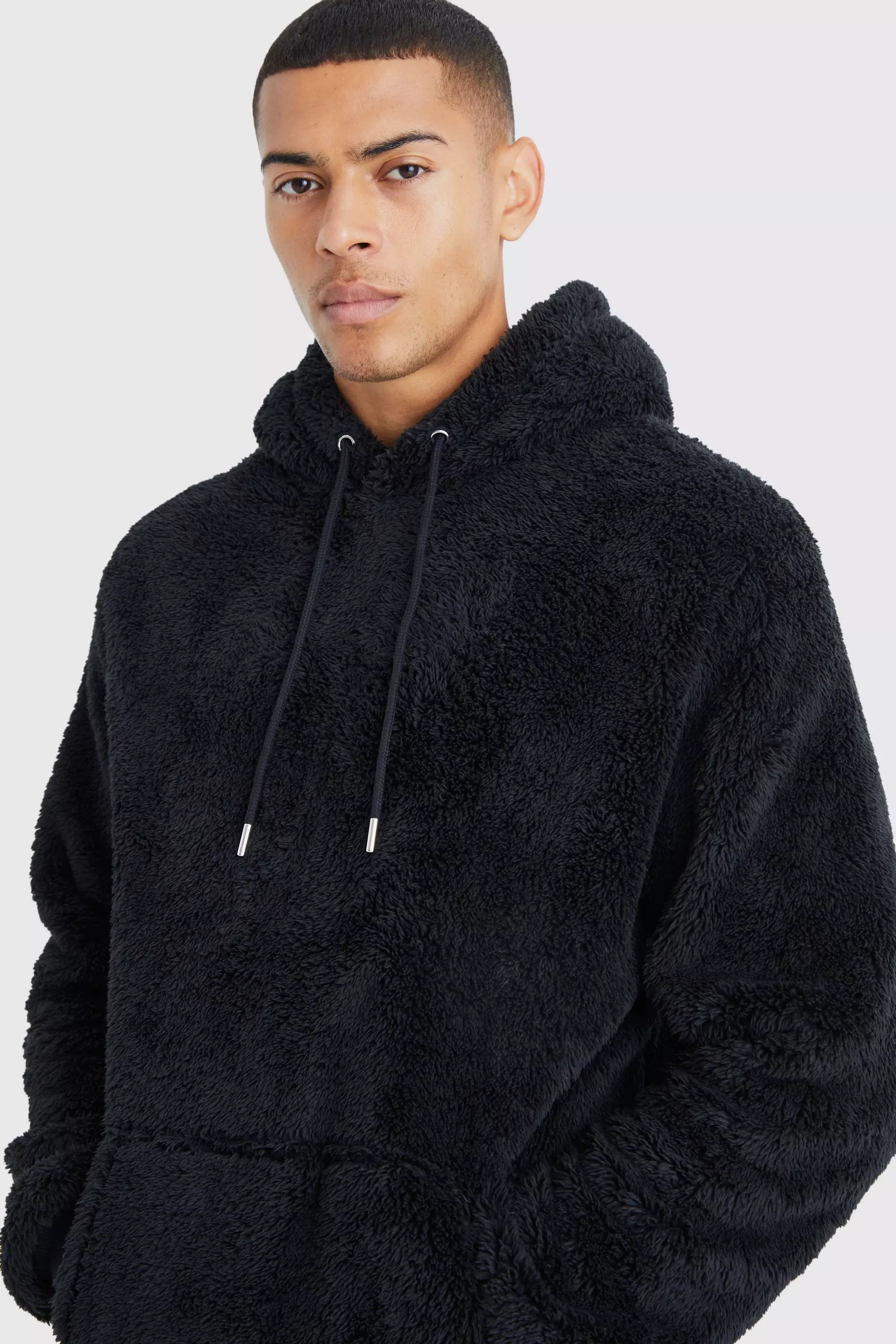 Boohooman discount fluffy hoodie