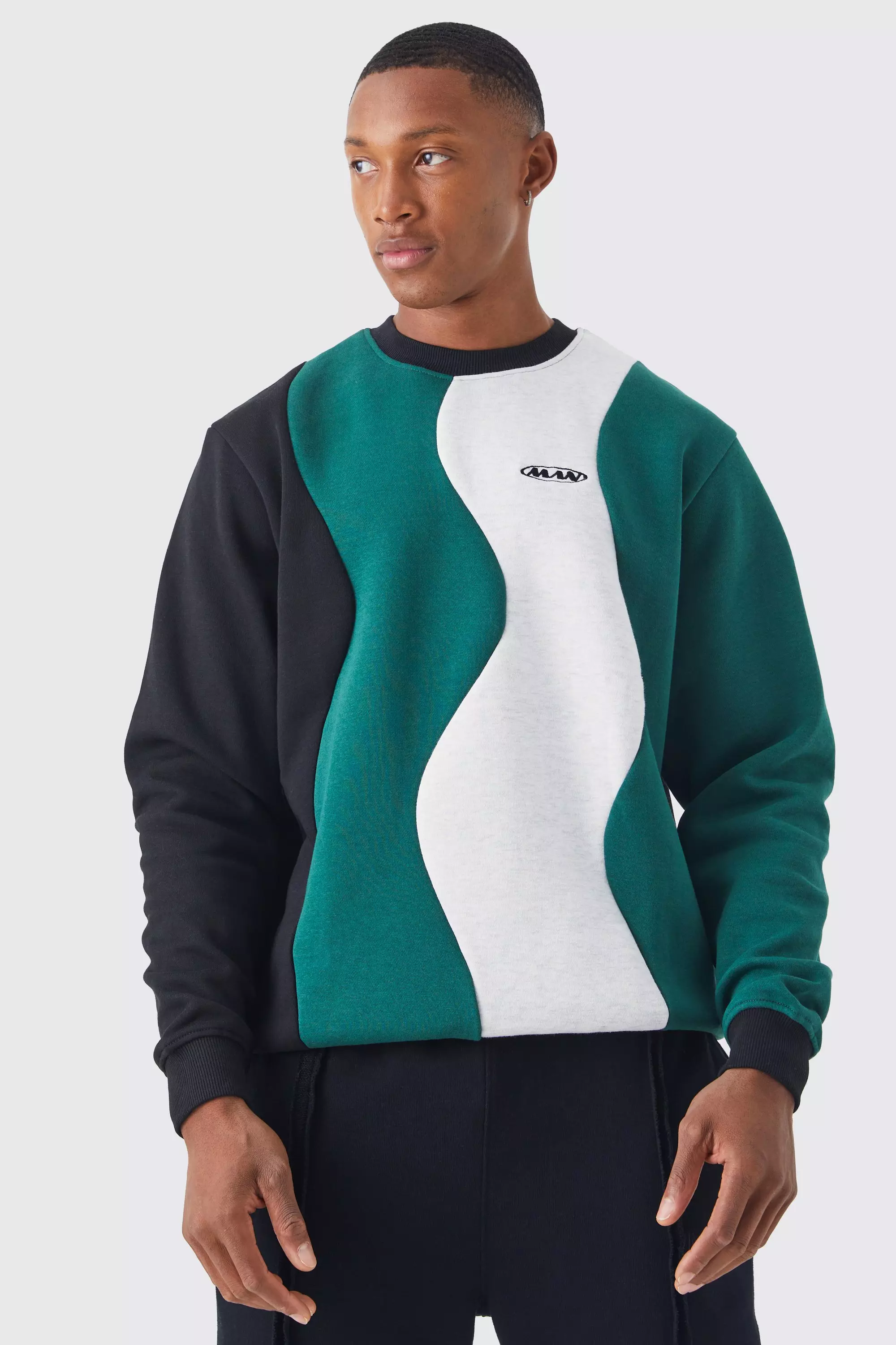 Colour block outlet sweatshirt