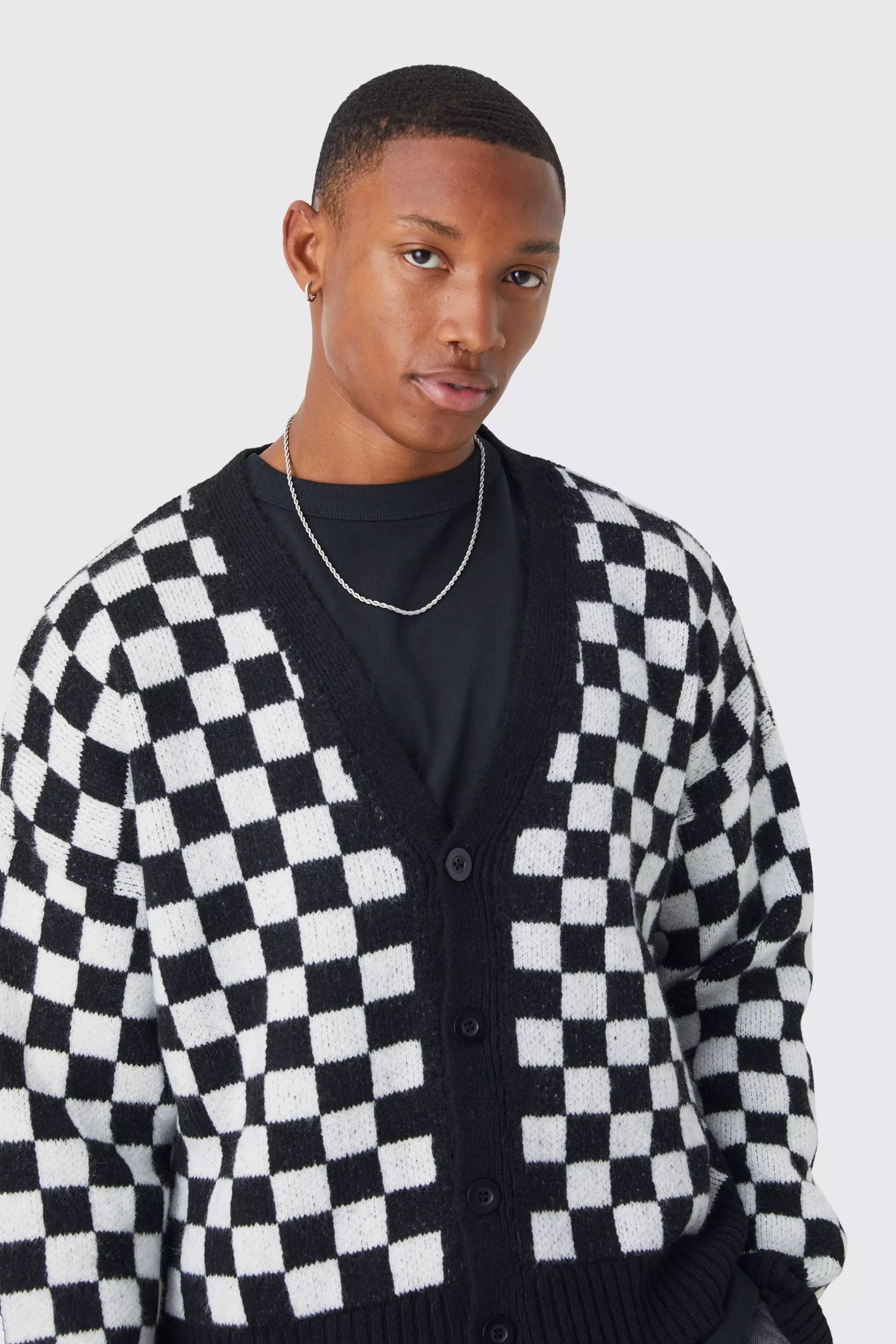 Checkerboard cardigan 2025